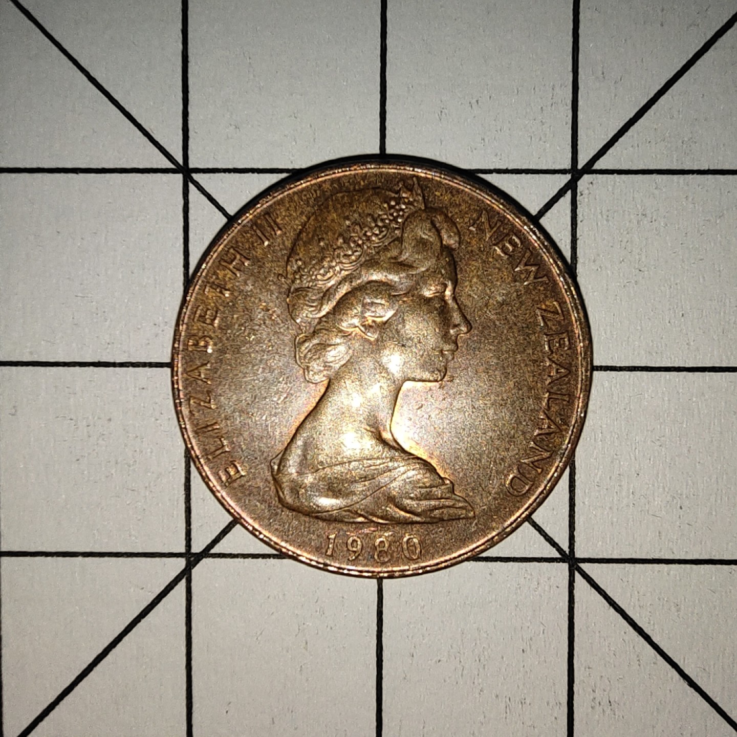 收藏之家世界硬币第9期(满20包邮，可多场累计。捡漏，无押金，无佣金) 新西兰2分1980年