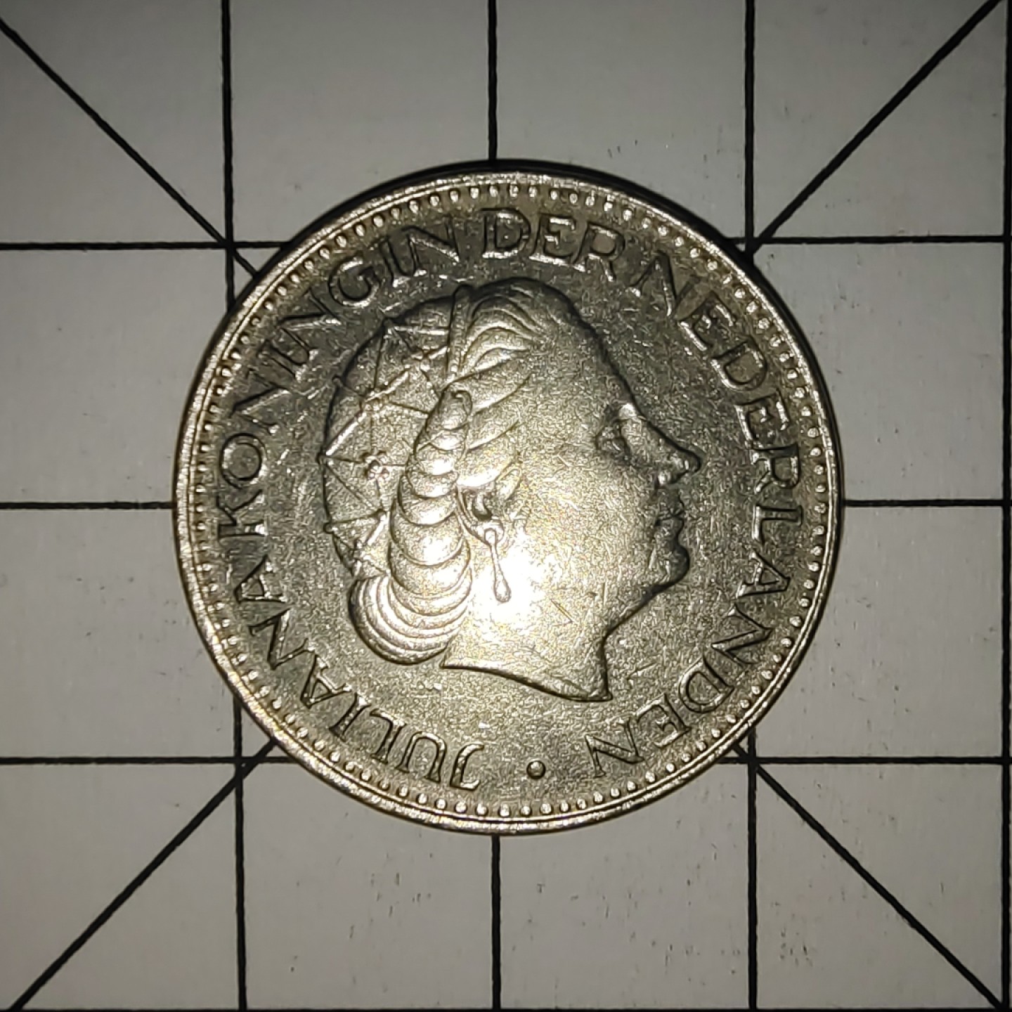 收藏之家世界硬币第9期(满20包邮，可多场累计。捡漏，无押金，无佣金) 荷兰1盾1968年