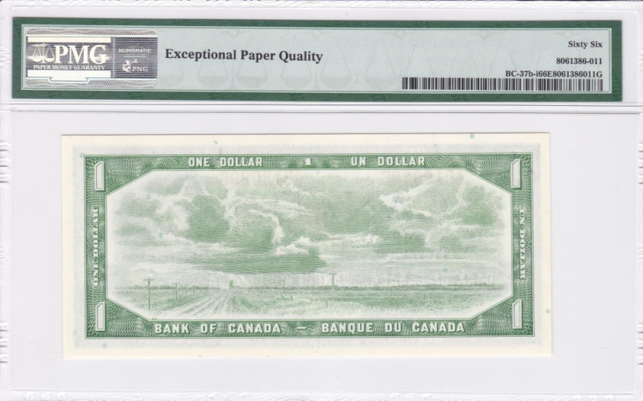 收藏联盟Quantum Auction 第233期拍卖 加拿大1954年1元 PMG66