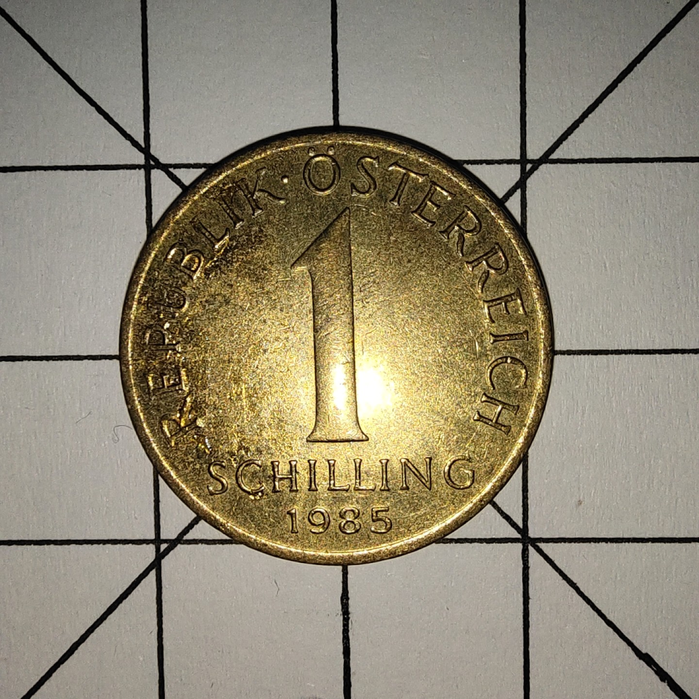 收藏之家世界硬币第9期(满20包邮，可多场累计。捡漏，无押金，无佣金) 奥地利1先令1985年
