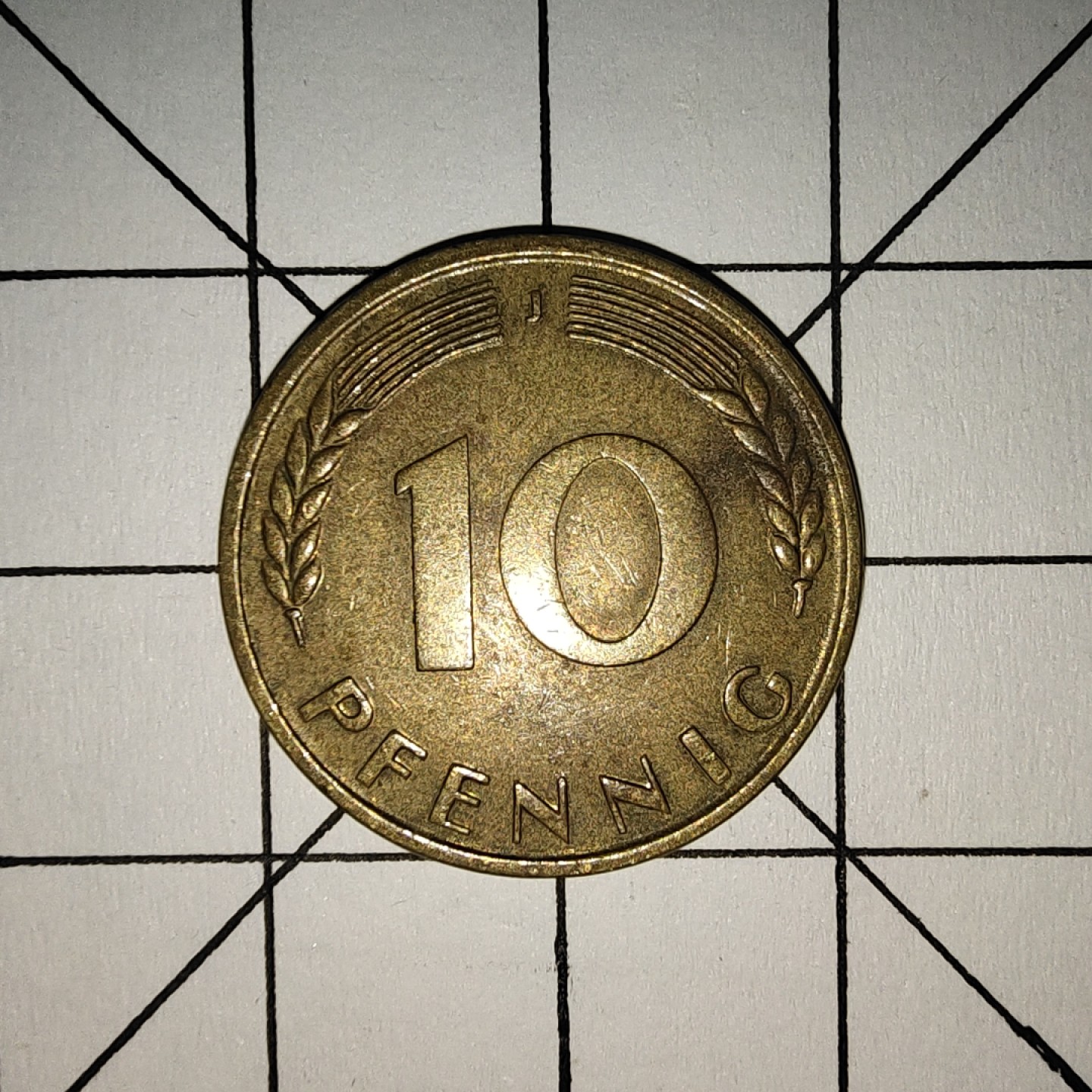 收藏之家世界硬币第9期(满20包邮，可多场累计。捡漏，无押金，无佣金) 德国10芬尼1950年