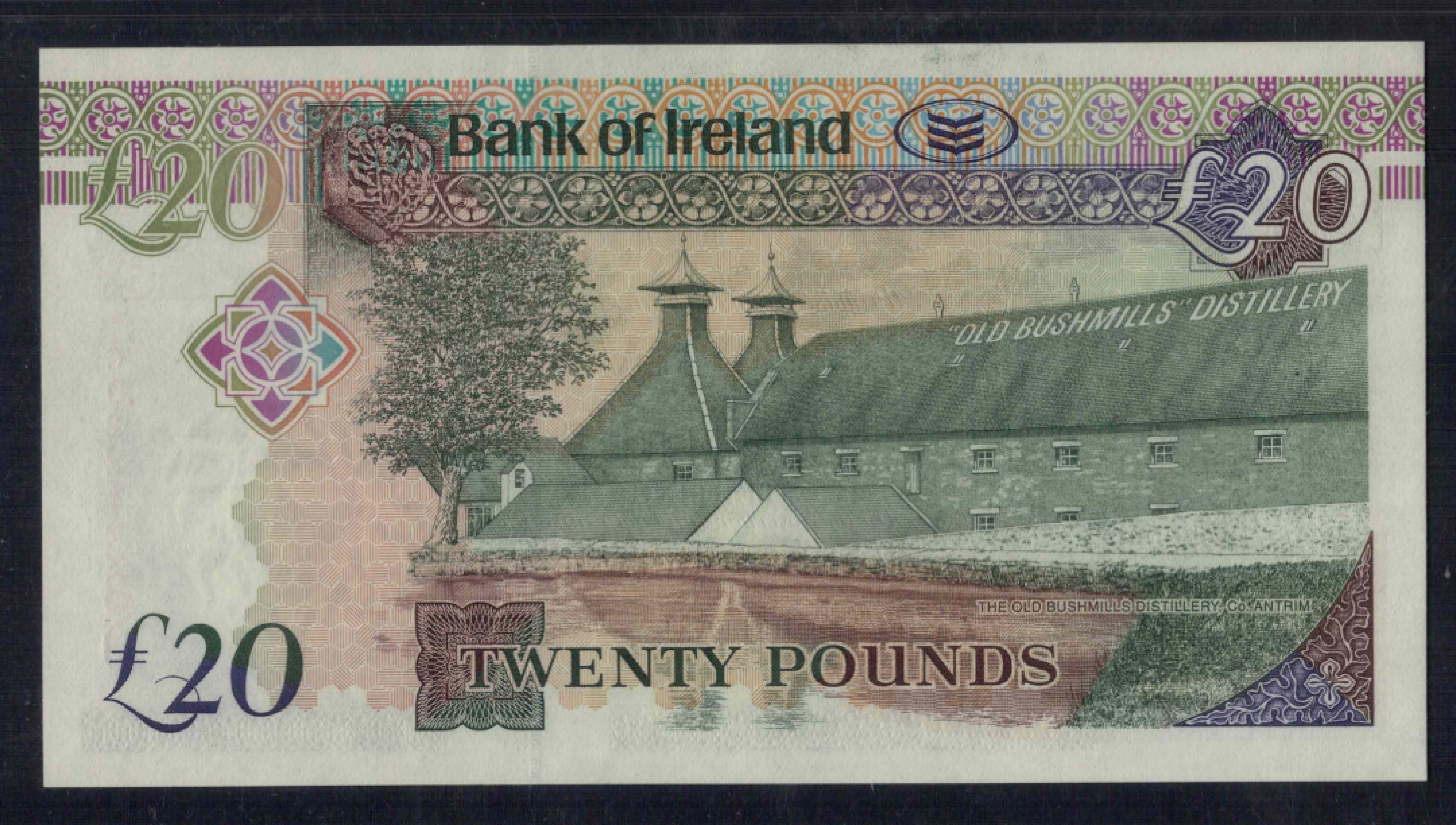 北爱尔兰20镑 2008年 P-85a 无47 纪念钞 欧洲纸币 实物图 UNC