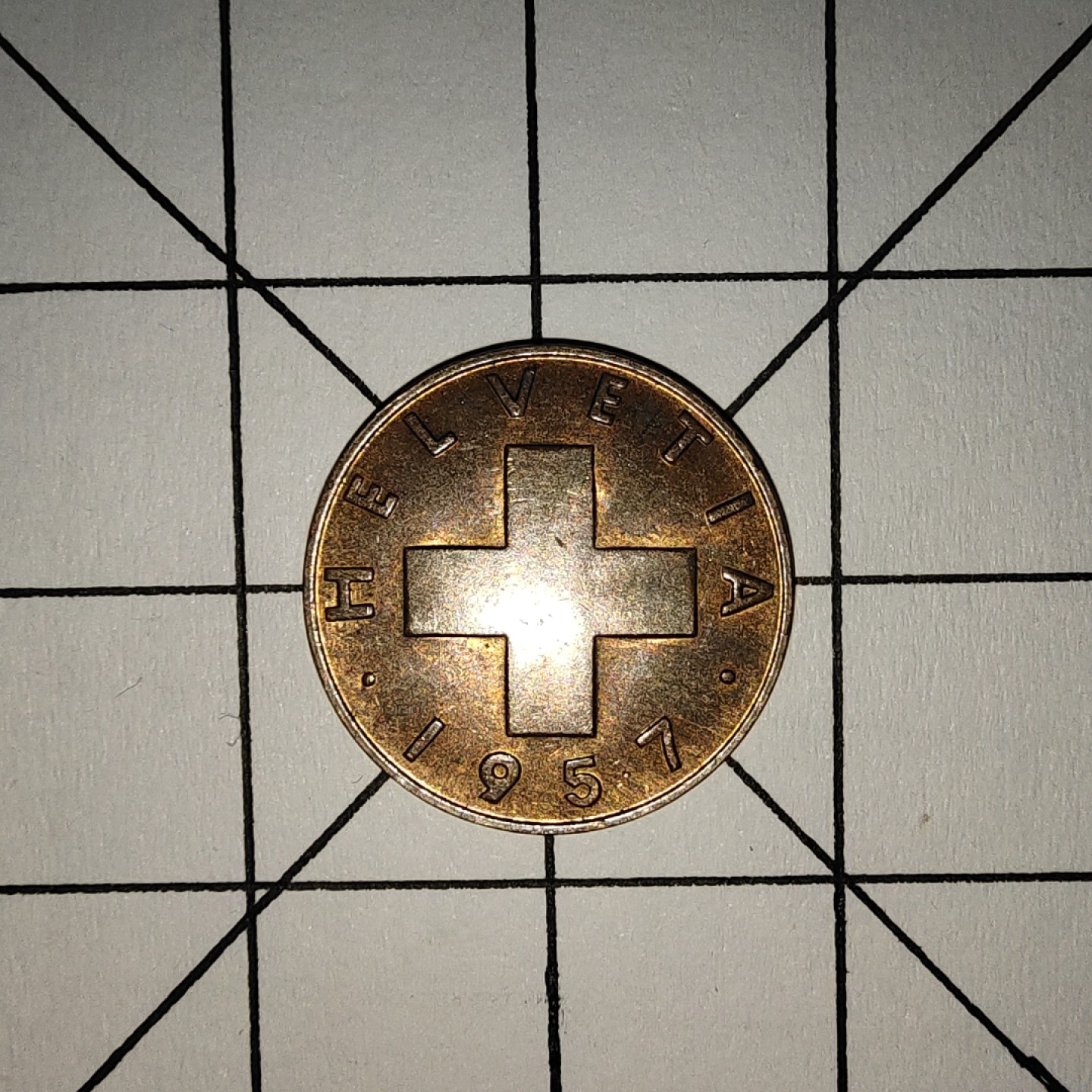 收藏之家世界硬币第9期(满20包邮，可多场累计。捡漏，无押金，无佣金) 瑞士1分1957年