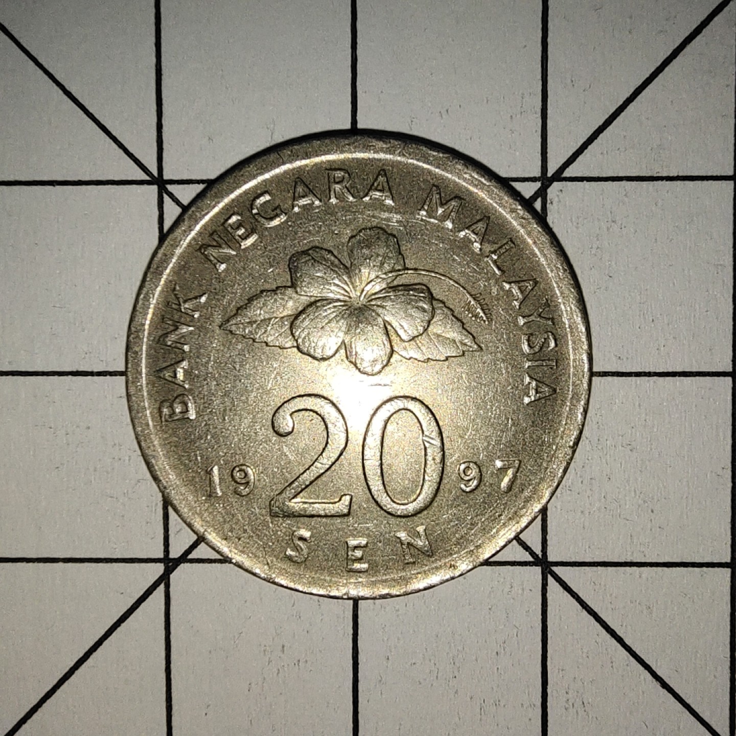 收藏之家世界硬币第9期(满20包邮，可多场累计。捡漏，无押金，无佣金) 马来西亚20仙1997年