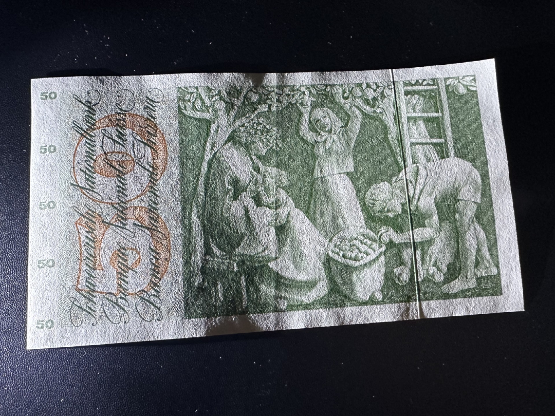 《外钞收藏家》第二百四十二期（连拍场） 瑞士50法郎 苹果园 AU品相