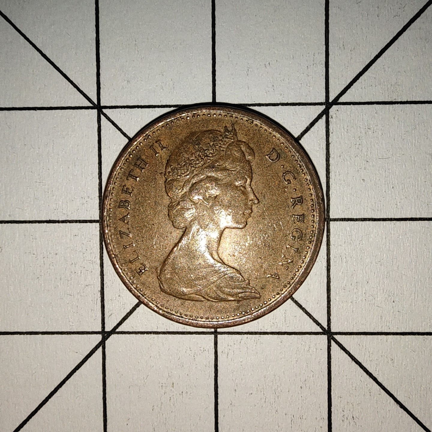 收藏之家世界硬币第9期(满20包邮，可多场累计。捡漏，无押金，无佣金) 加拿大1分1967年