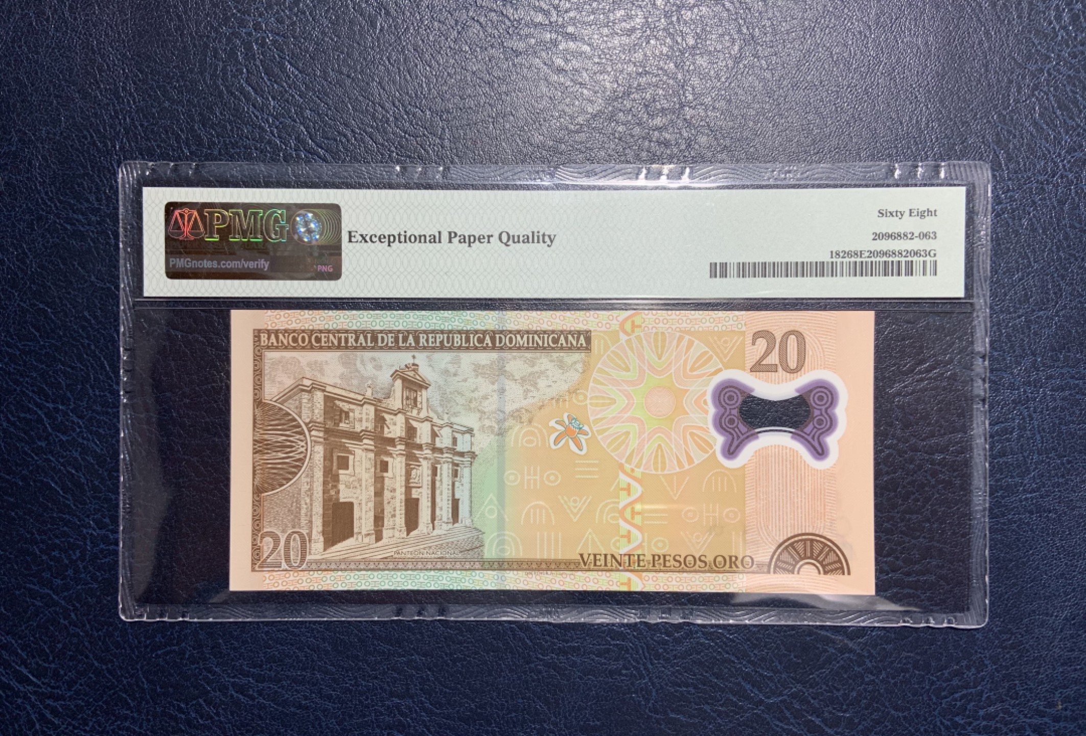 收藏联盟Quantum Auction 第233期拍卖 多米尼加2000年20比索 PMG68  首发AA冠