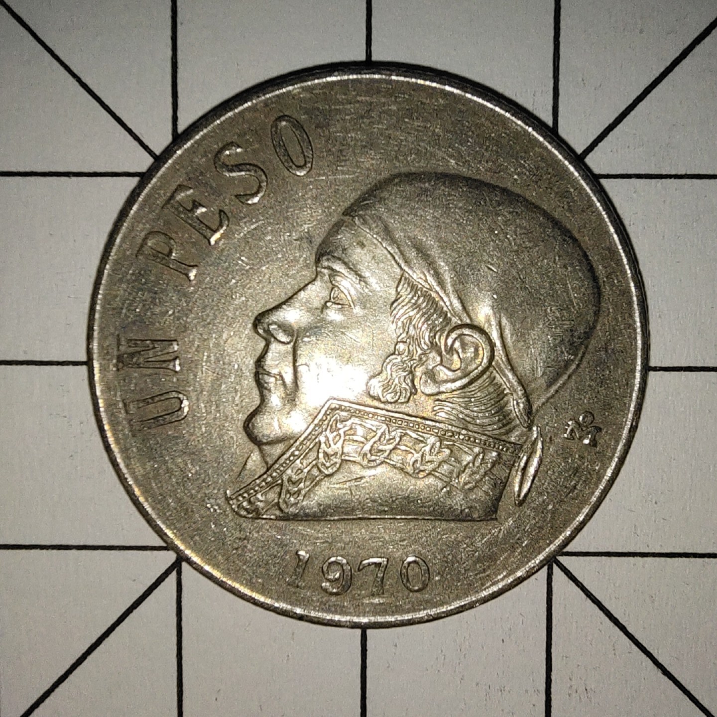 收藏之家世界硬币第9期(满20包邮，可多场累计。捡漏，无押金，无佣金) 墨西哥1比索1970年