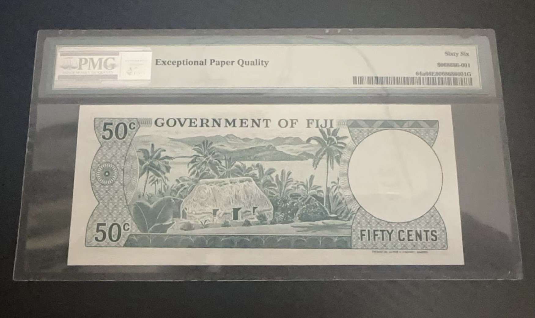 收藏联盟Quantum Auction 第233期拍卖 斐济群岛1971年50分 PMG67 初版