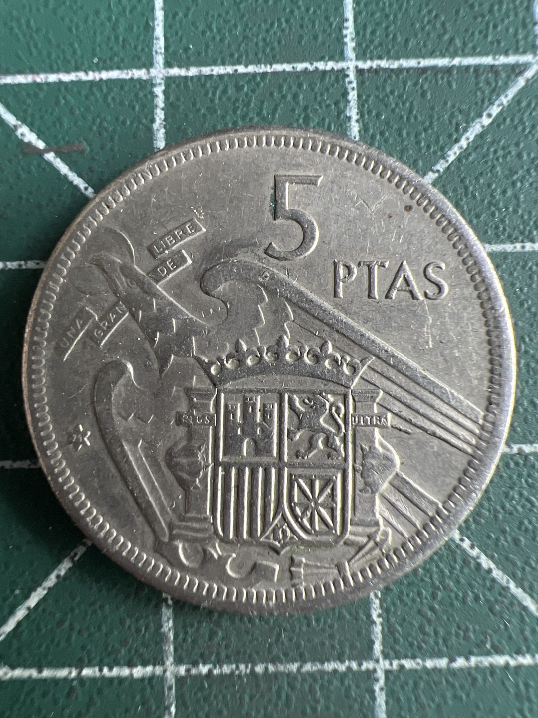 泡泡堂第230期  世界硬币邮票 （无押金，无佣金，捡漏，全场20包邮，偏远地区除外） 西班牙5比塞塔