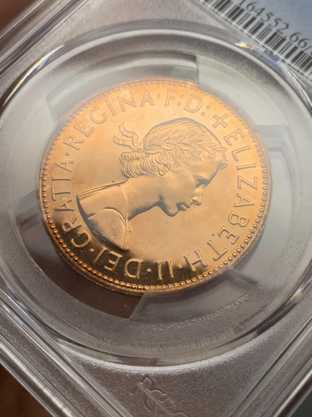 《竞宝斋》第136场-周日，周一连拍 (全场包邮) PCGS PR66RD 1970年英国精制1便士 经典设计 赏心悦目的品相
