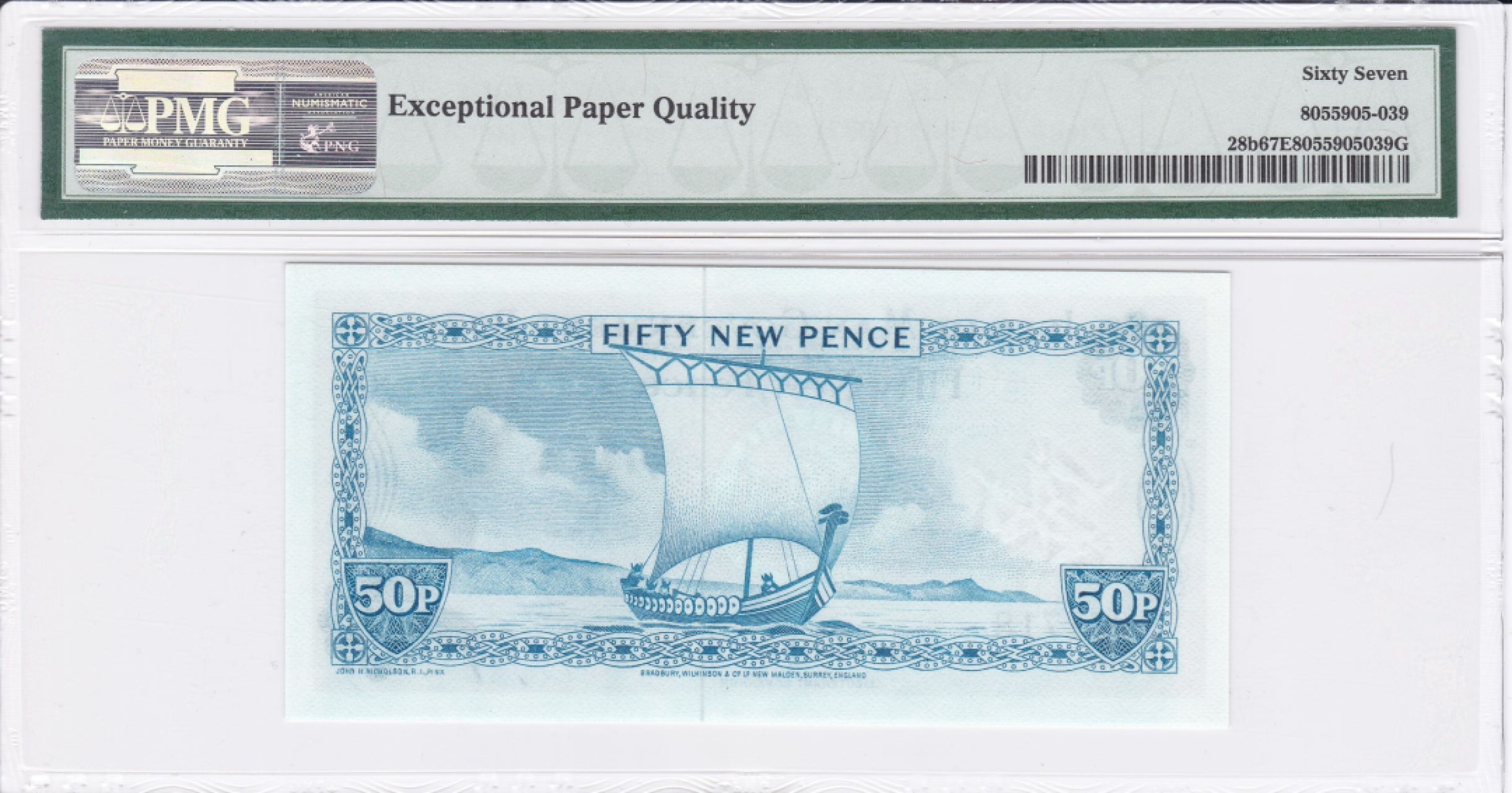 收藏联盟Quantum Auction 第234期拍卖 马恩岛1972年50便士 PMG67