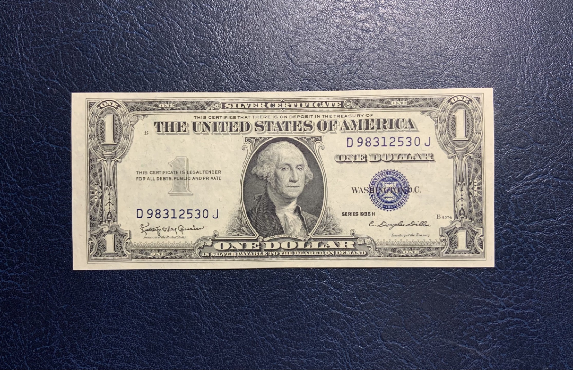 收藏联盟Quantum Auction 第234期拍卖 美国1935年1美元银币券 品相全新UNC 号码无4