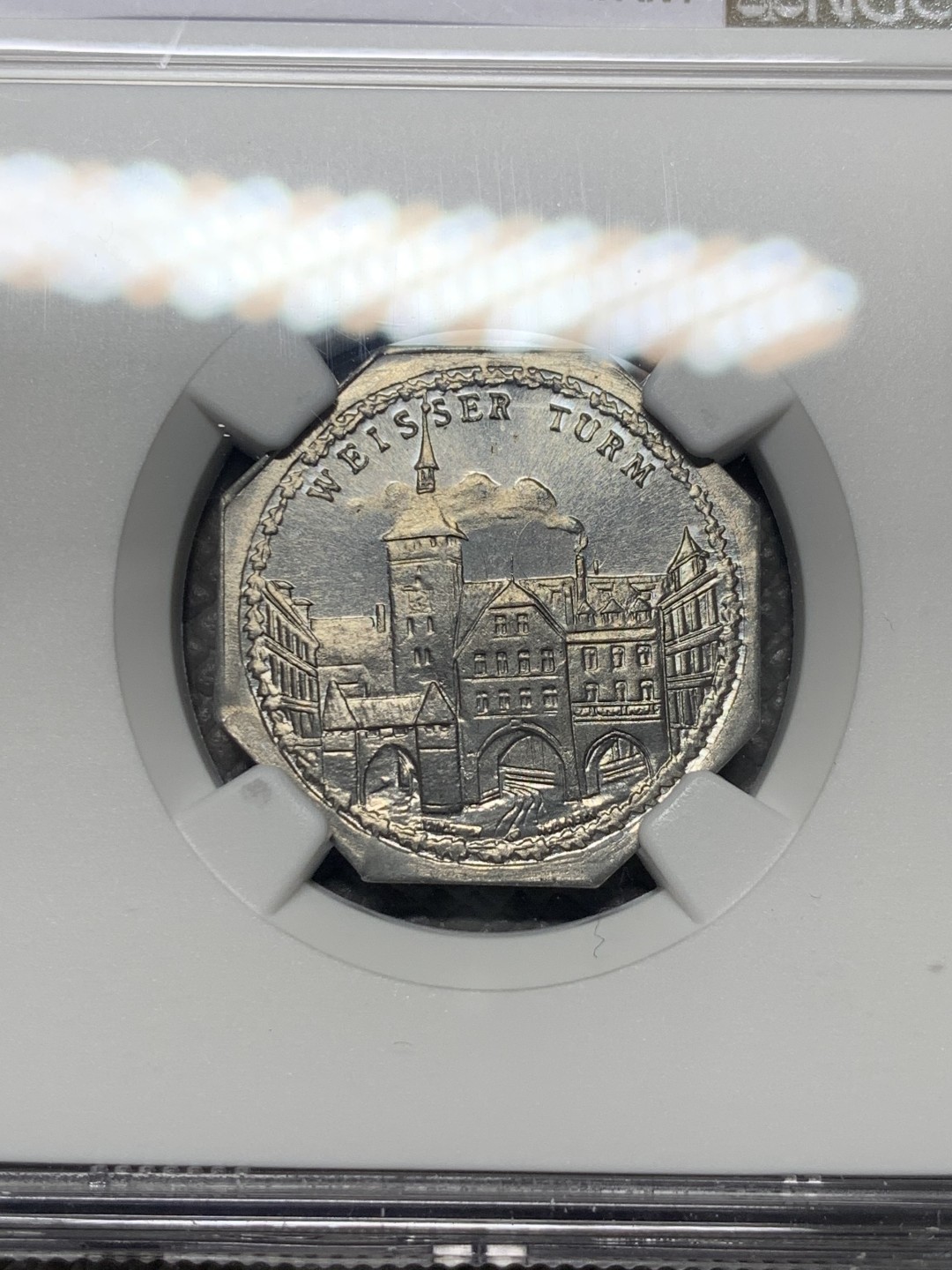 《竞宝斋》第136场-周日，周一连拍 (全场包邮) NGC MS66 德国 纽伦堡 1920年 紧急状态币 20盆尼 状态不错