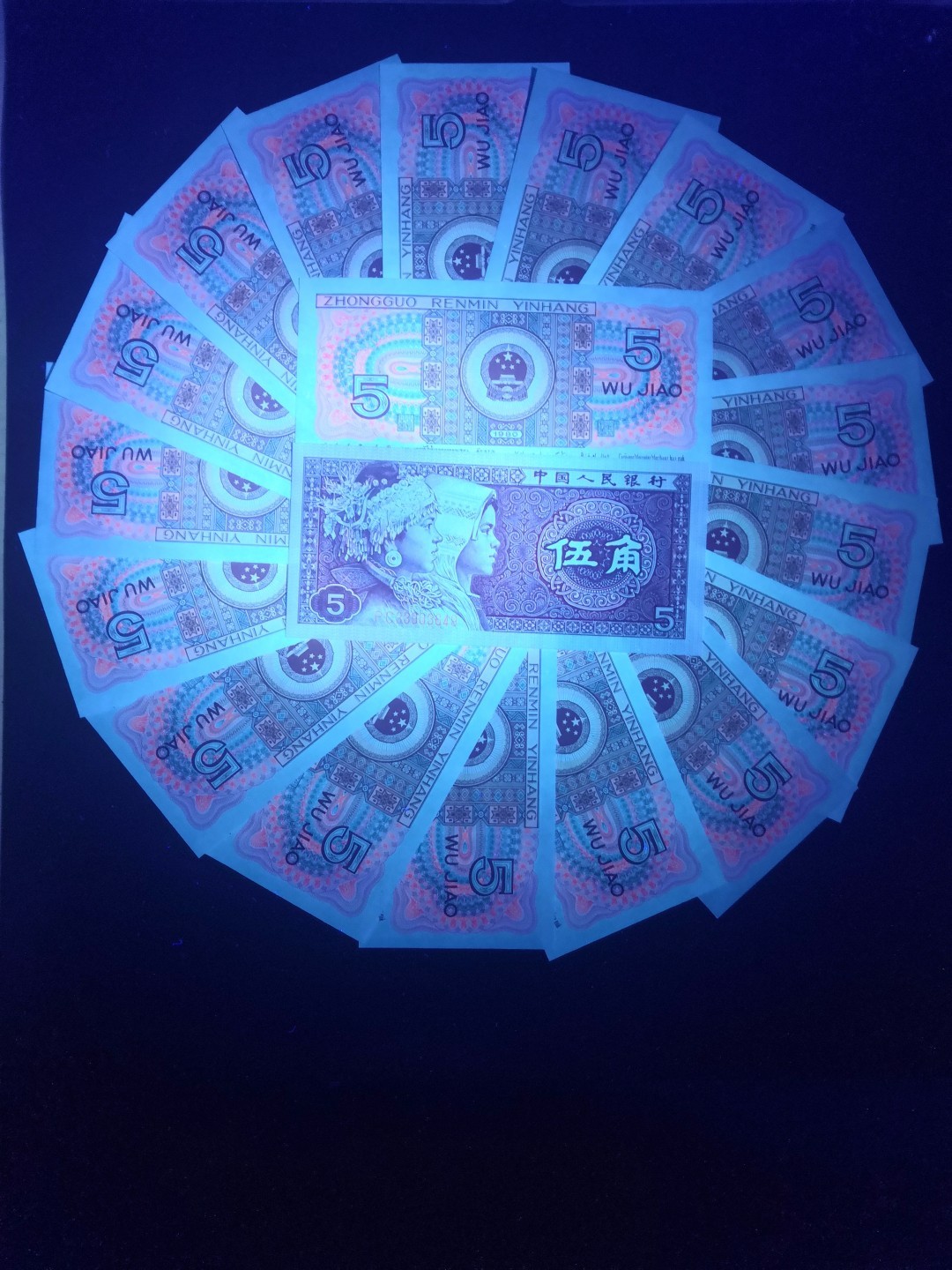 8001精品荧光币专场 8005PC特强三色彩蝶无四七乾坤评级币