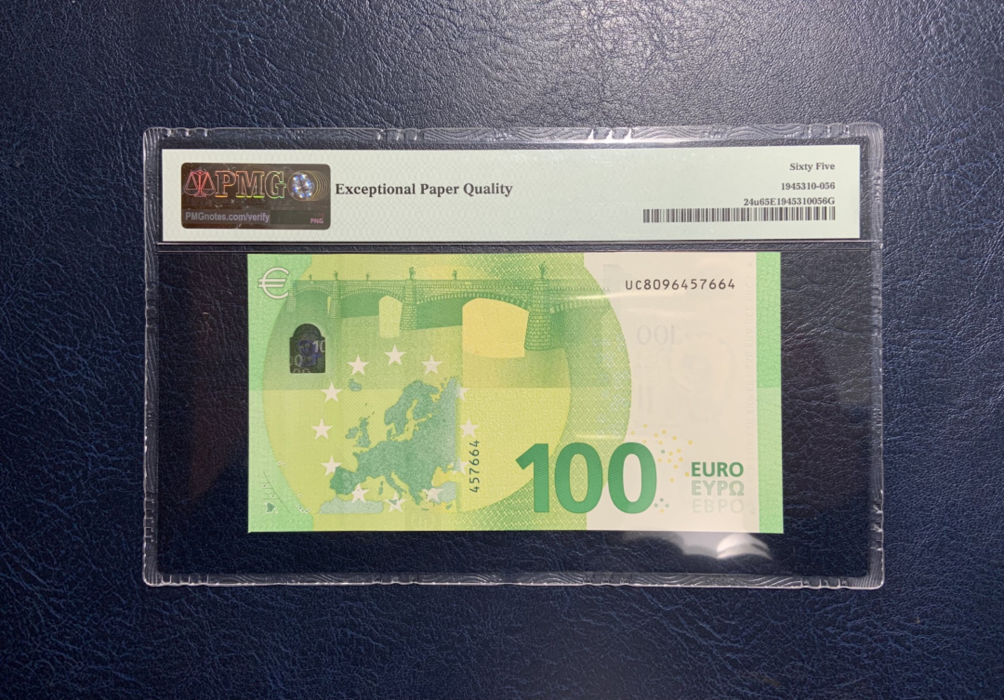 收藏联盟Quantum Auction 第233期拍卖 欧盟国家法国2019年100元 PMG65 