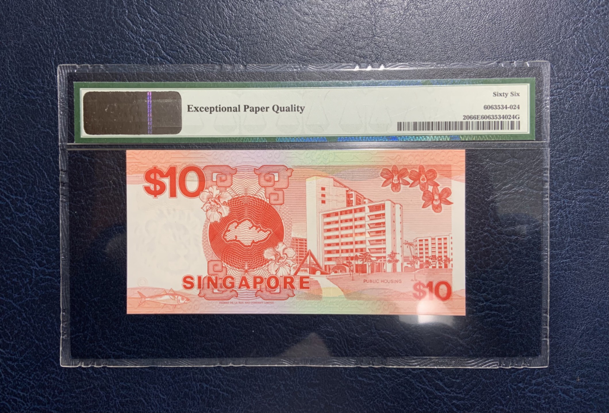 收藏联盟Quantum Auction 第234期拍卖 新加坡1988年10元 PMG66 公租房