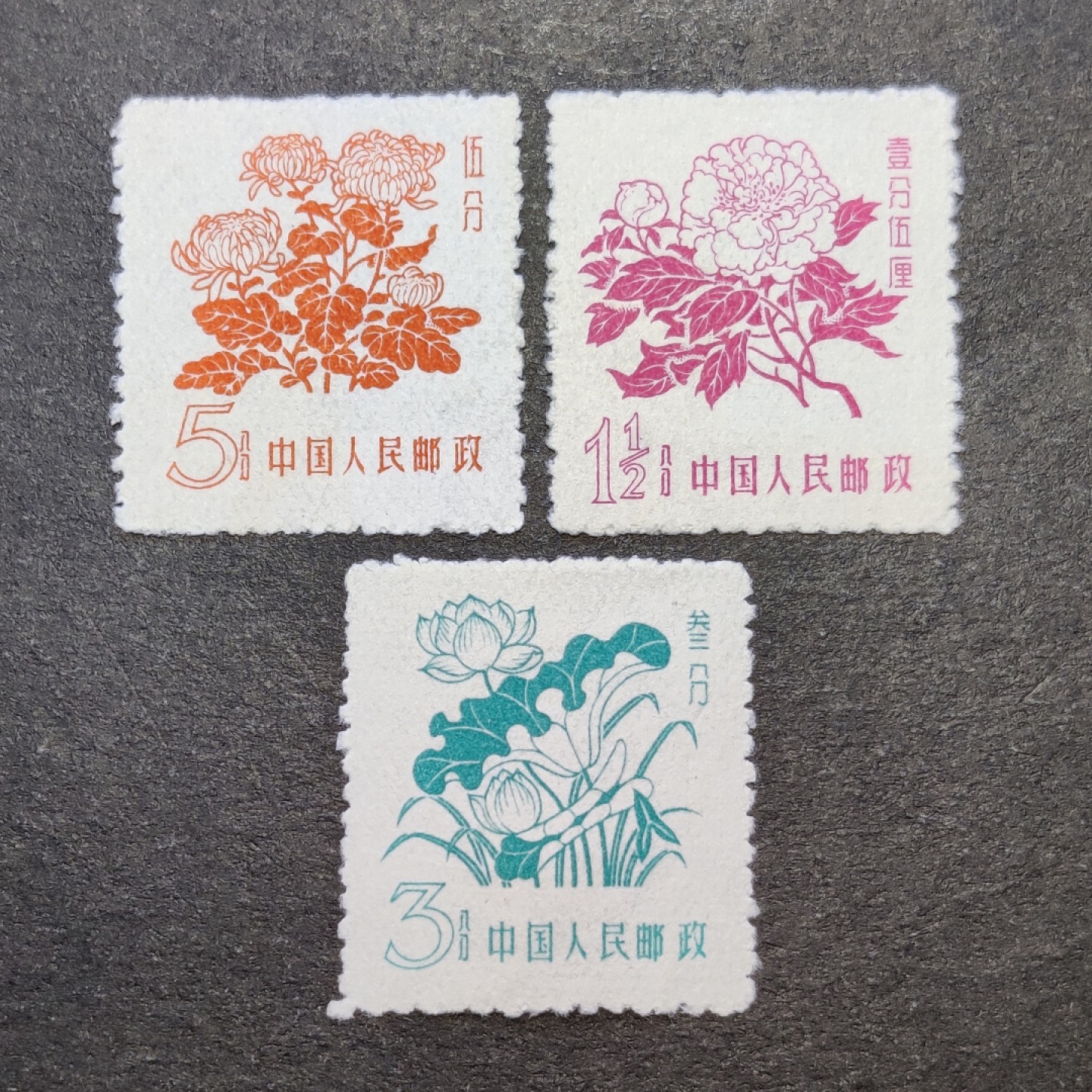 洪涛臻品批发群  精选邮票限时拍卖第一百八十一期 普10花卉新全套 面艳背白 上品-近全品