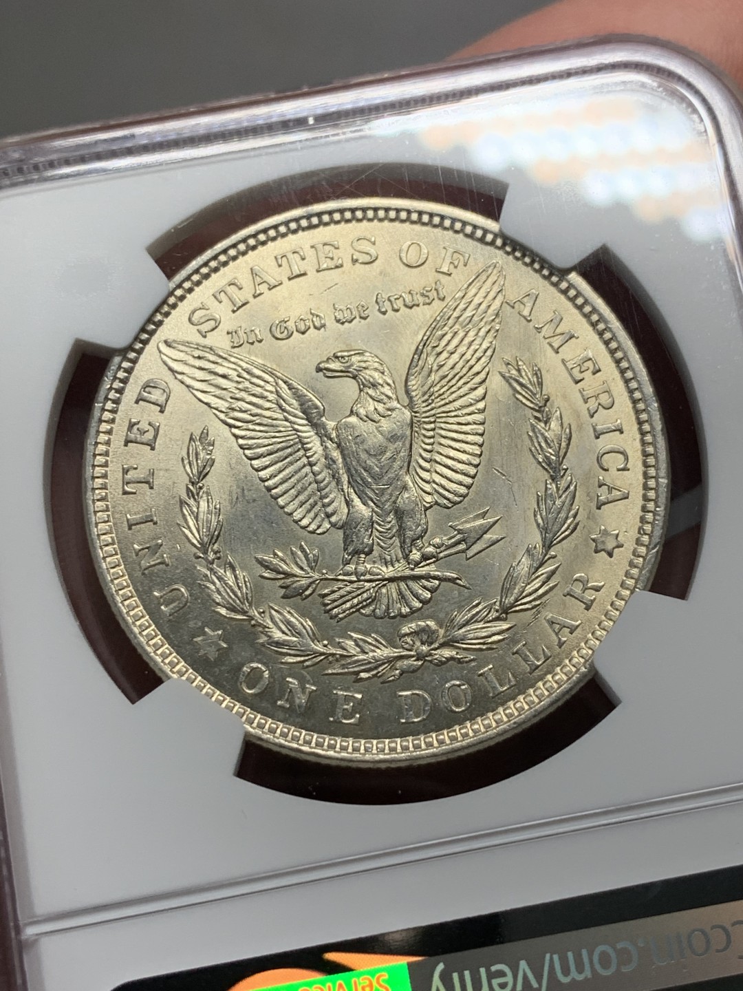 《竞宝斋》第136场-周日，周一连拍 (全场包邮) NGC-MS62 1921 美国摩根1美元 银币