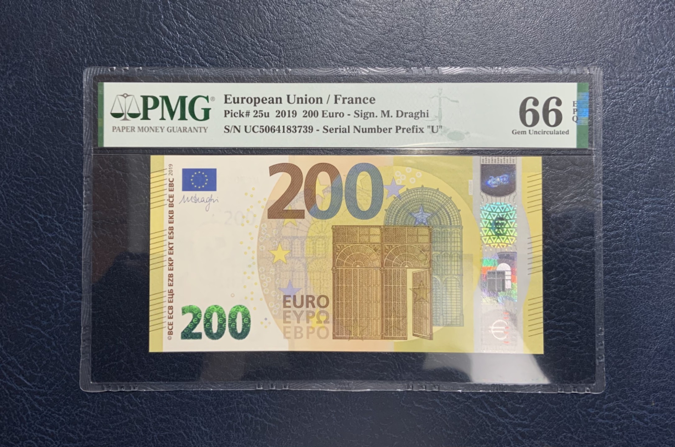 收藏联盟Quantum Auction 第234期拍卖 欧盟国家法国2019年200元 PMG66