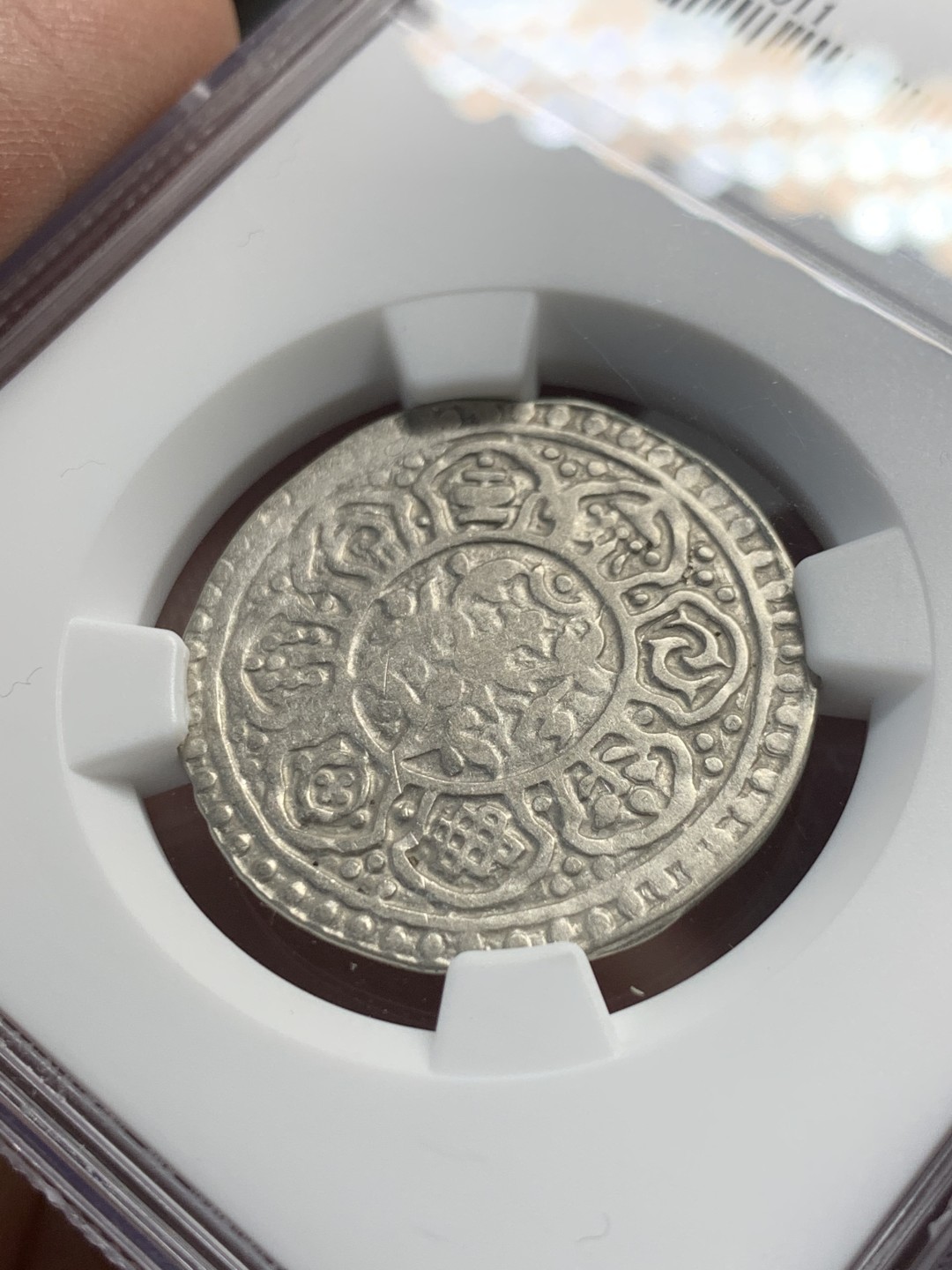 《竞宝斋》第136场-周日，周一连拍 (全场包邮) NGC-VF35 1840年 中国西藏 初版章噶噶布银币 稀见品种！22年SBP拍卖pc25分140美元不含佣成交，打制不如此枚。xf45大拍850刀不含佣成交
