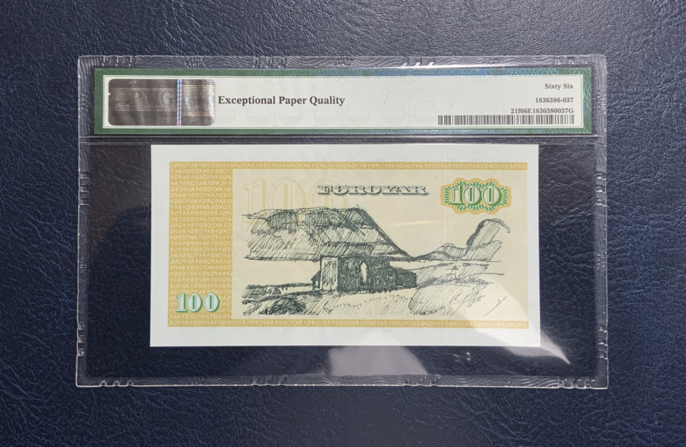 收藏联盟Quantum Auction 第234期拍卖 法罗群岛1994年100克朗 PMG66 A0冠