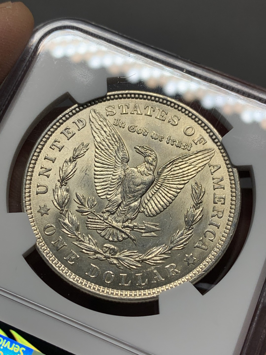 《竞宝斋》第136场-周日，周一连拍 (全场包邮) NGC-MS62 1921 美国摩根1美元 银币