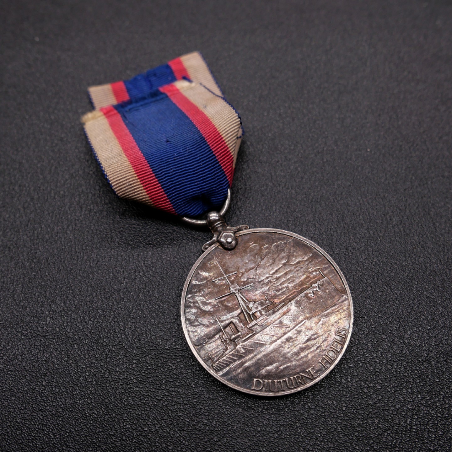 交易所2月25日英国/联邦币章专场 英国皇家海军预备役舰队长期服役奖章，银质，授予高夫GOUGH