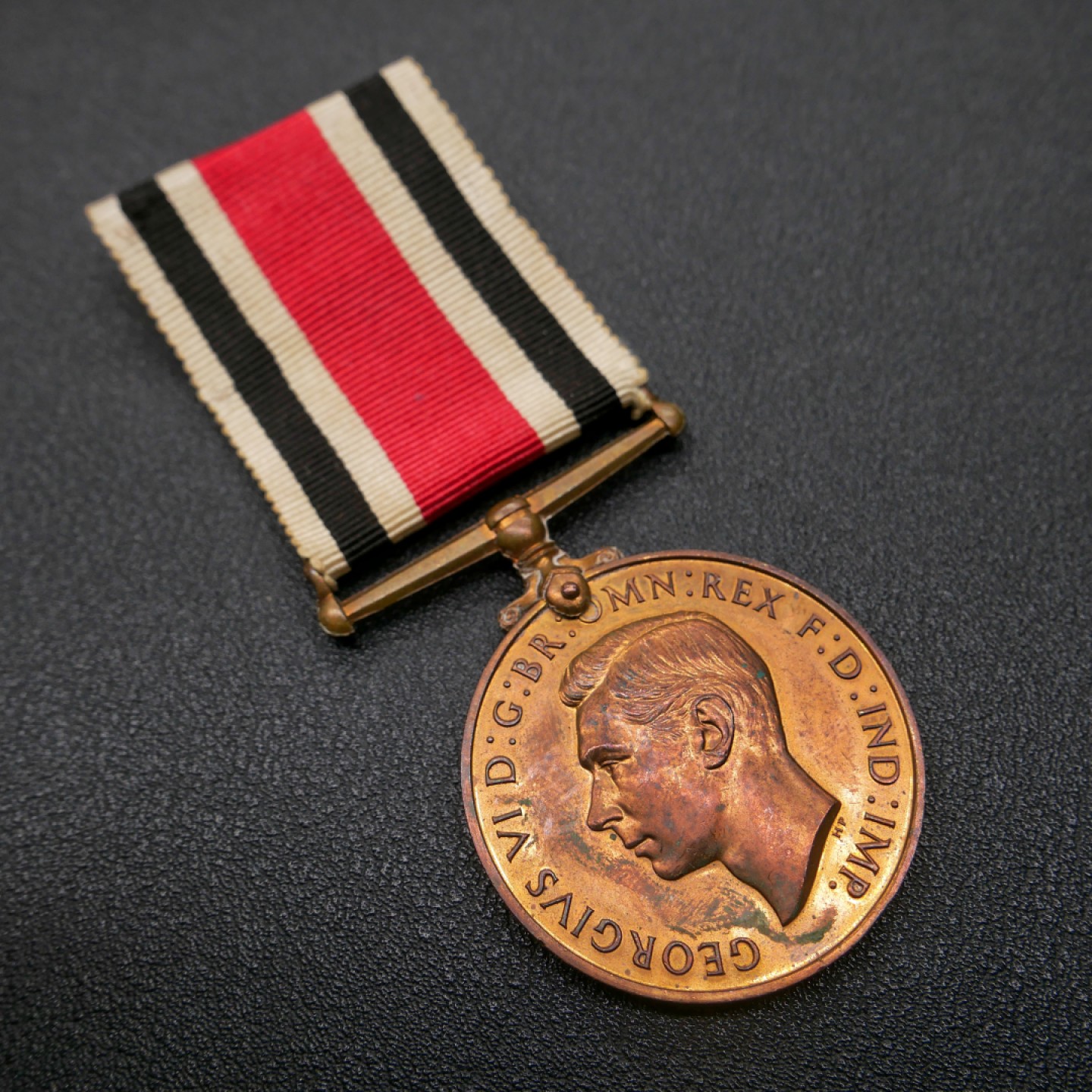 交易所2月25日英国/联邦币章专场 英国志愿警员长期服役奖章，铜质，乔治六世版