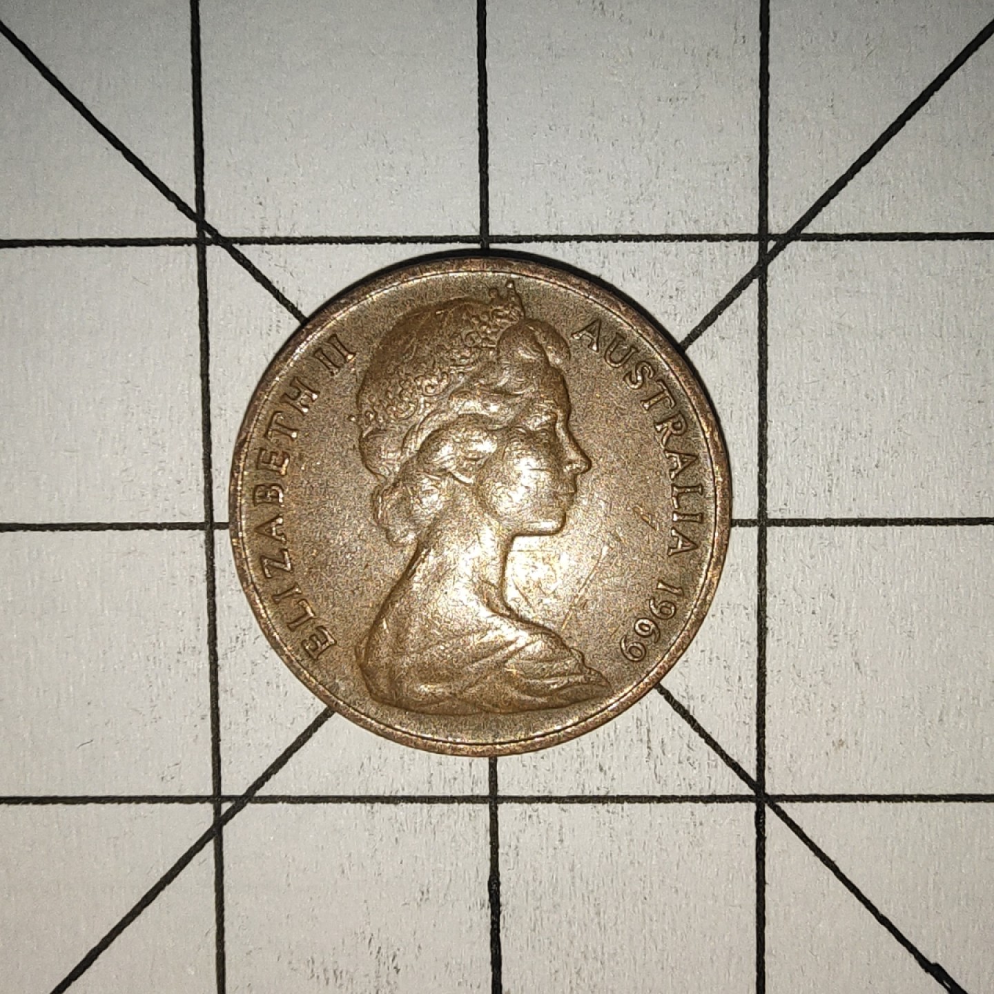 收藏之家世界硬币第10期(满20包邮，可多场累计。捡漏，无押金，无佣金) 澳大利亚1分1969年