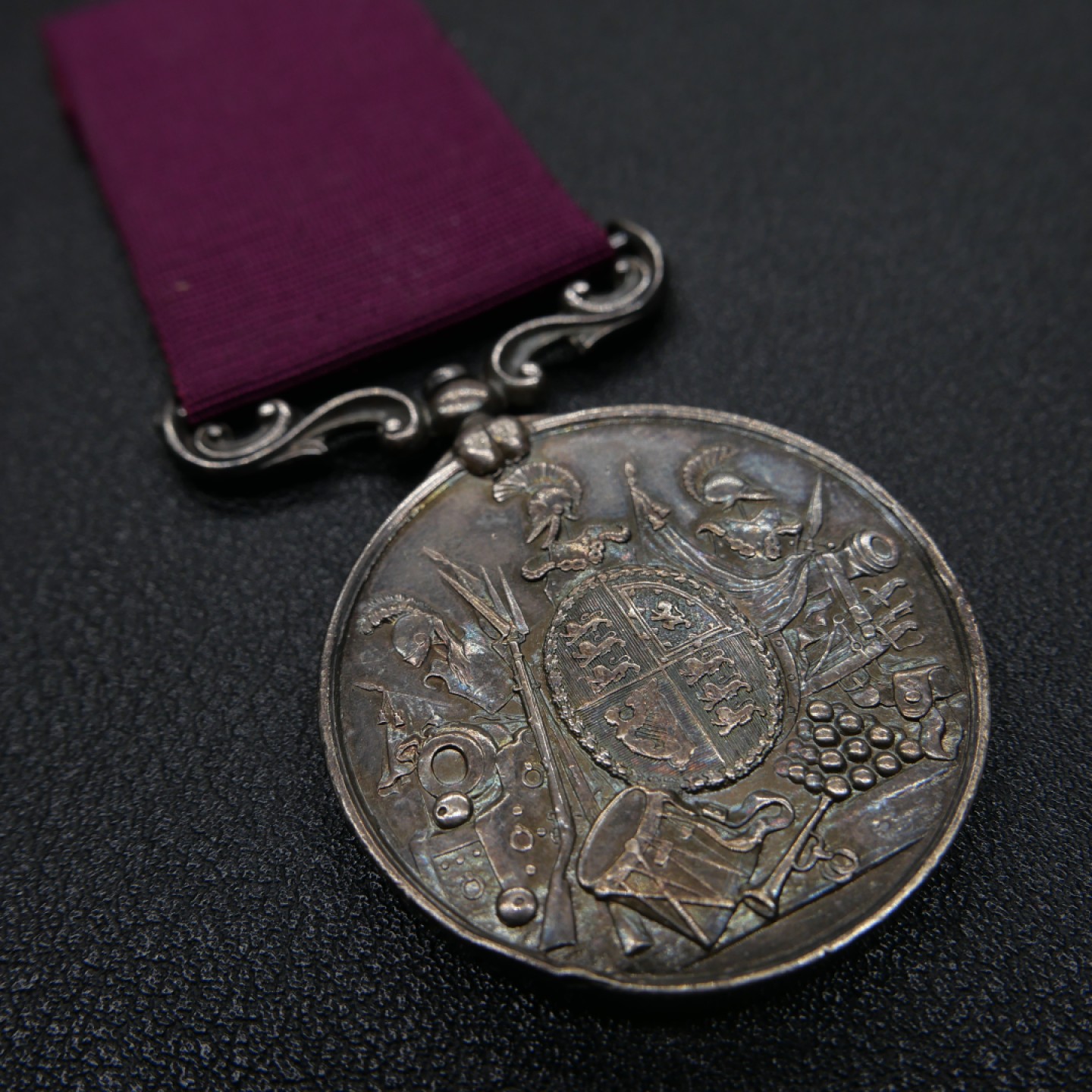 交易所2月25日英国/联邦币章专场 英国陆军长期服役奖章，银质，维多利亚女王版