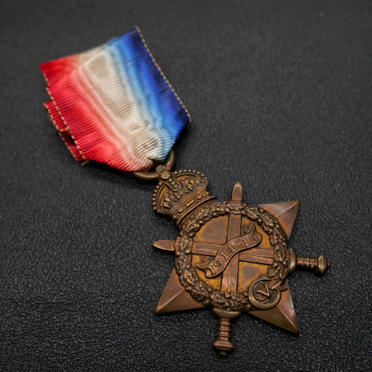 交易所2月25日英国/联邦币章专场 英国一战1914-1915之星奖章，授予科普兰COPELAND，铜质