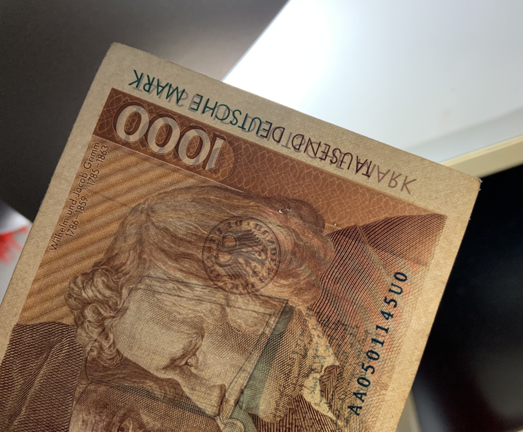 收藏联盟Quantum Auction 第234期拍卖 德国联邦1961年1000马克 品相如图 格林兄弟 AA冠
