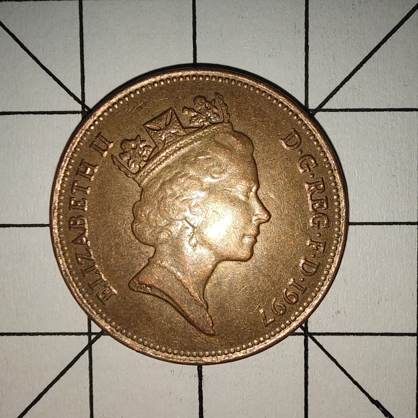 收藏之家世界硬币第10期(满20包邮，可多场累计。捡漏，无押金，无佣金) 英国2便士1997年