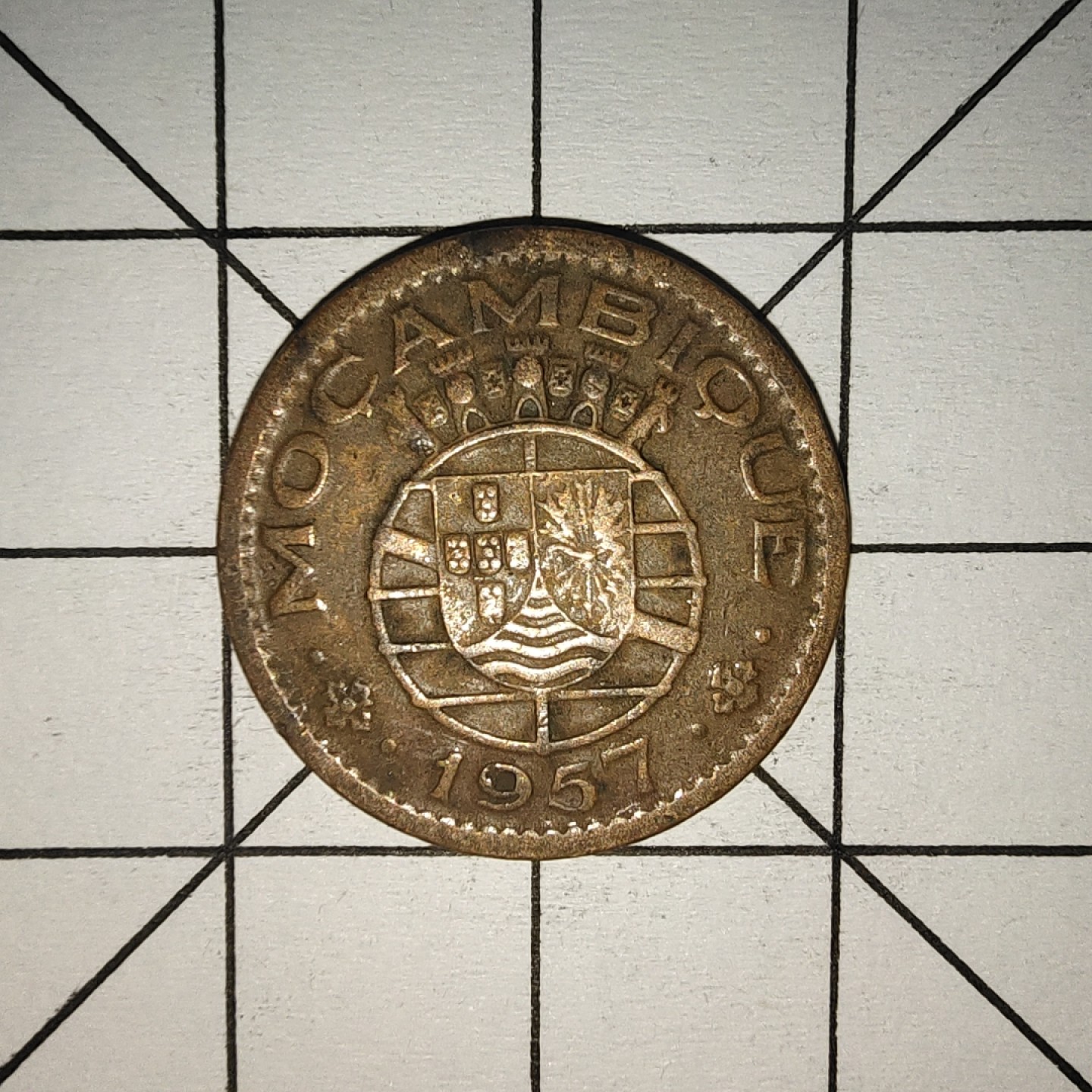 收藏之家世界硬币第10期(满20包邮，可多场累计。捡漏，无押金，无佣金) 葡属50分1957年安哥拉