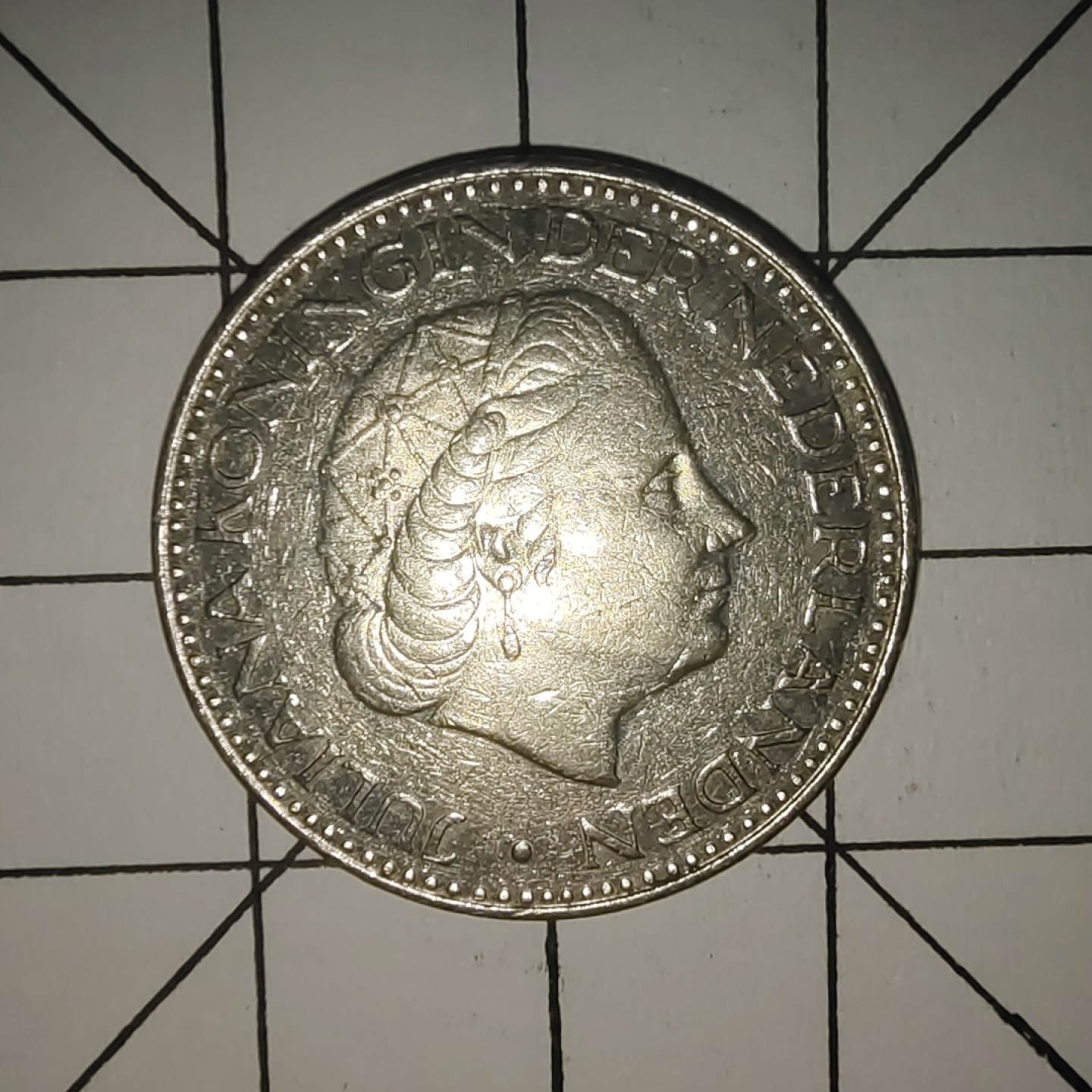 收藏之家世界硬币第10期(满20包邮，可多场累计。捡漏，无押金，无佣金) 荷兰1盾1968年