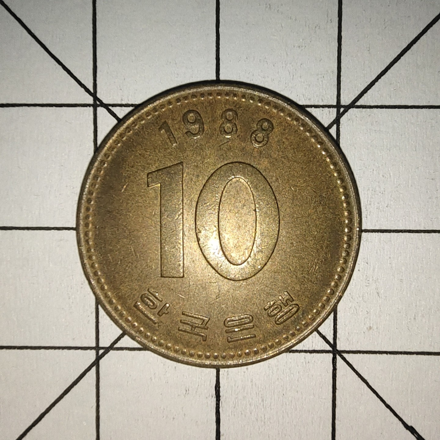 收藏之家世界硬币第10期(满20包邮，可多场累计。捡漏，无押金，无佣金) 韩国10韩元1988年