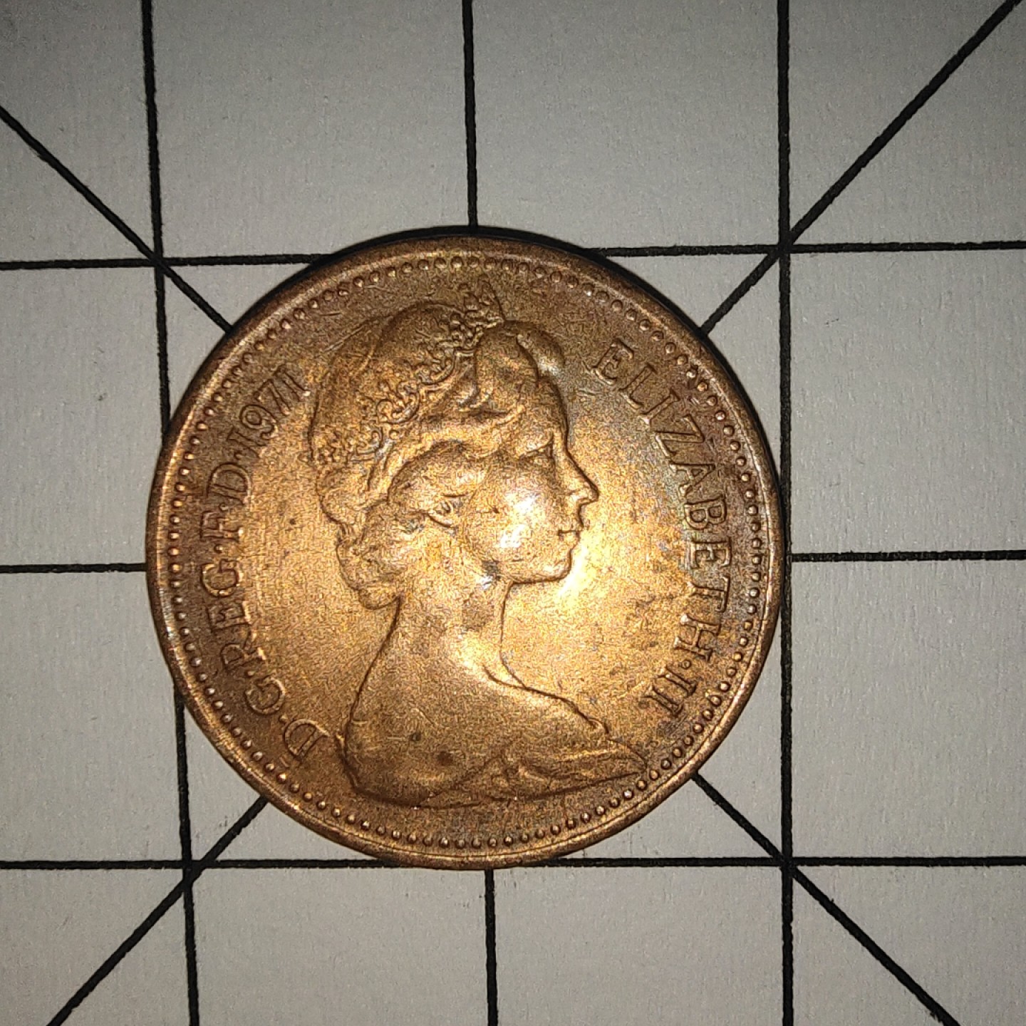 收藏之家世界硬币第10期(满20包邮，可多场累计。捡漏，无押金，无佣金) 英国1便士1971年