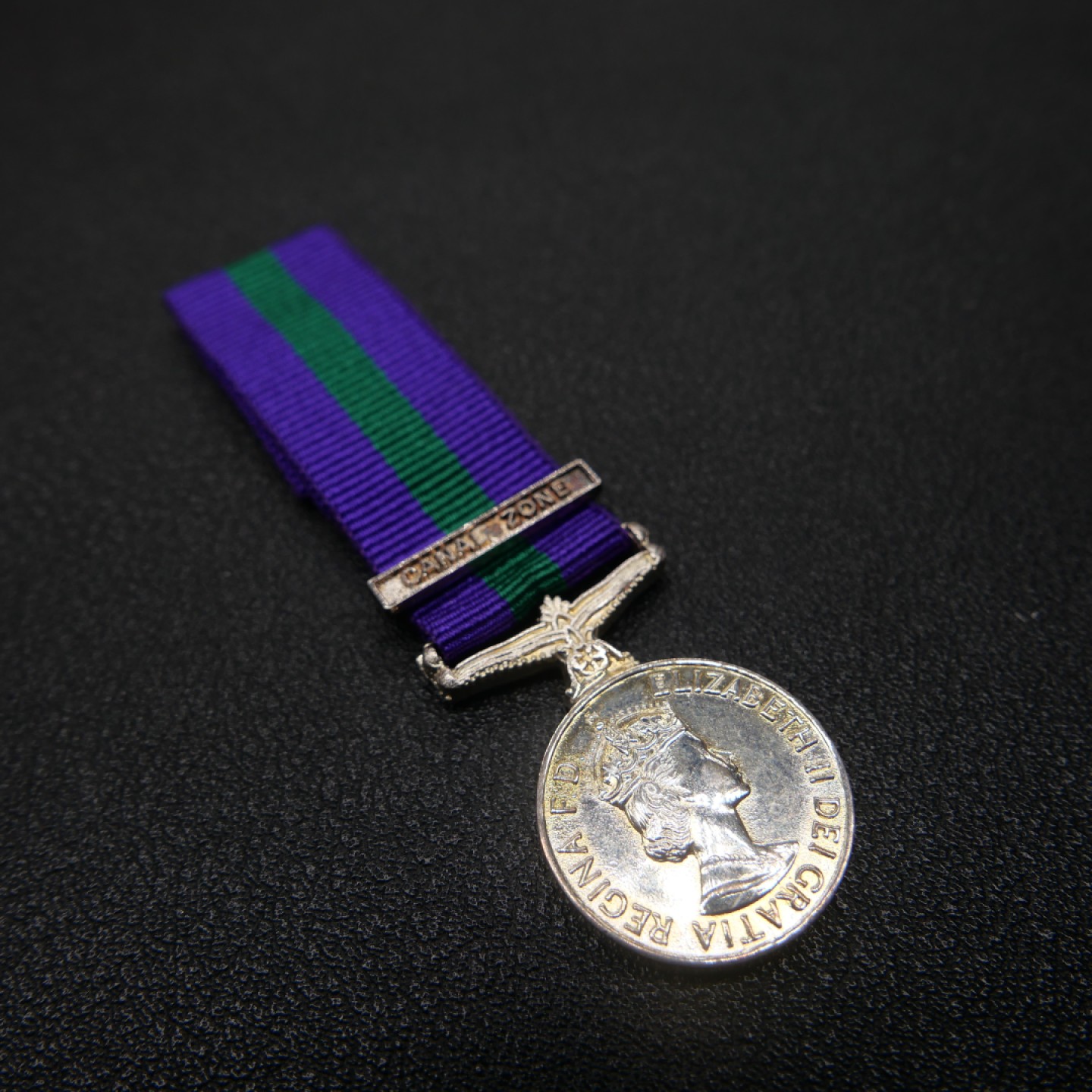 交易所2月25日英国/联邦币章专场 英国常规服役迷你尺寸奖章，苏伊士运河条Canal Zone