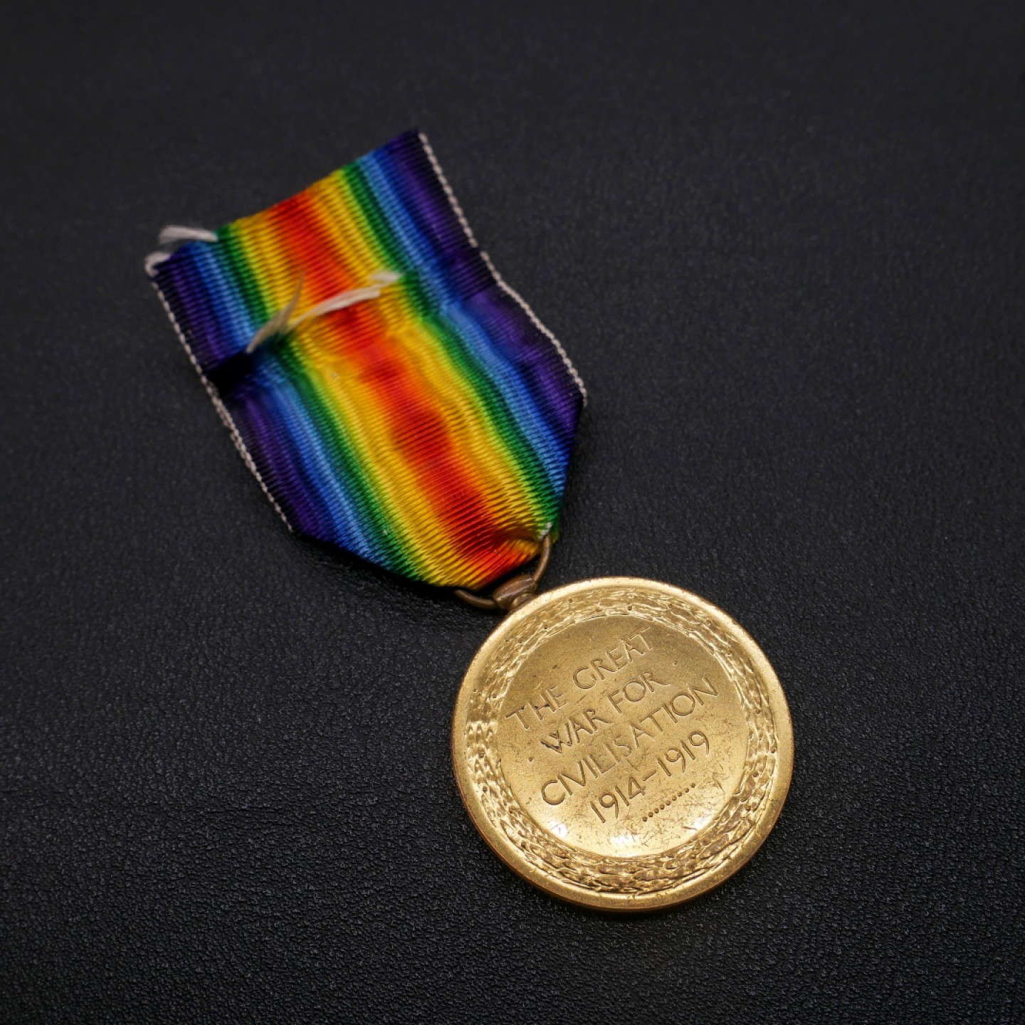 交易所2月25日英国/联邦币章专场 英国一战胜利奖章，授予科普兰COPELAND，铜质镀金