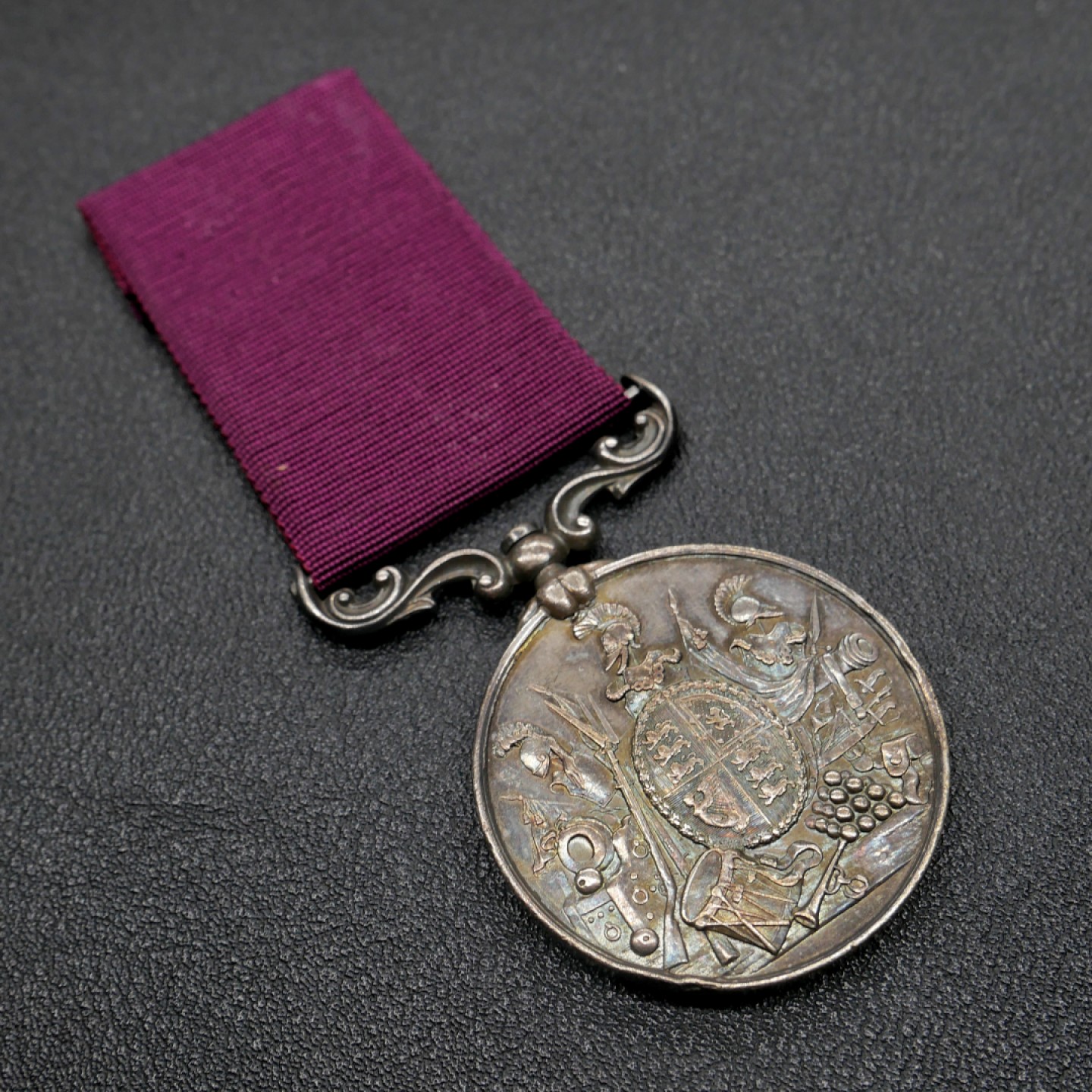 交易所2月25日英国/联邦币章专场 英国陆军长期服役奖章，银质，维多利亚女王版