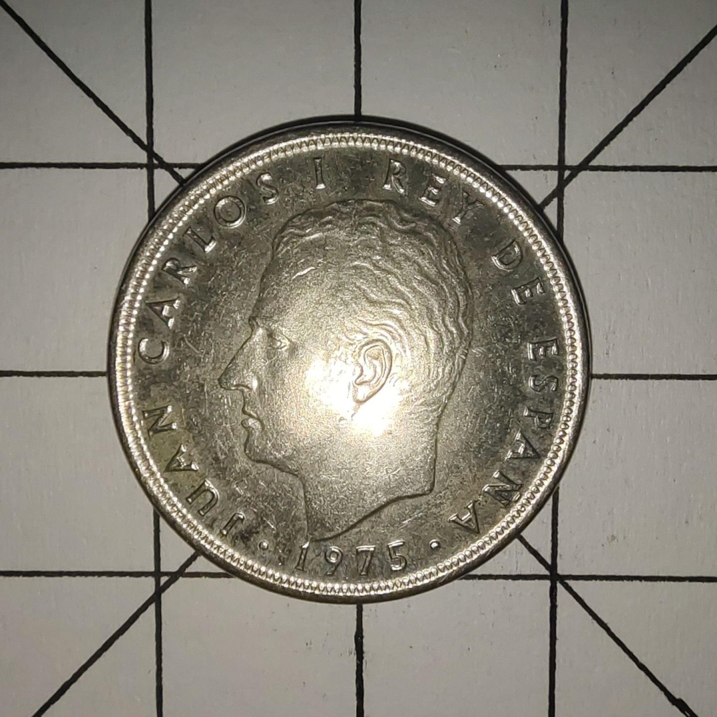 收藏之家世界硬币第10期(满20包邮，可多场累计。捡漏，无押金，无佣金) 西班牙5比塞塔1975年