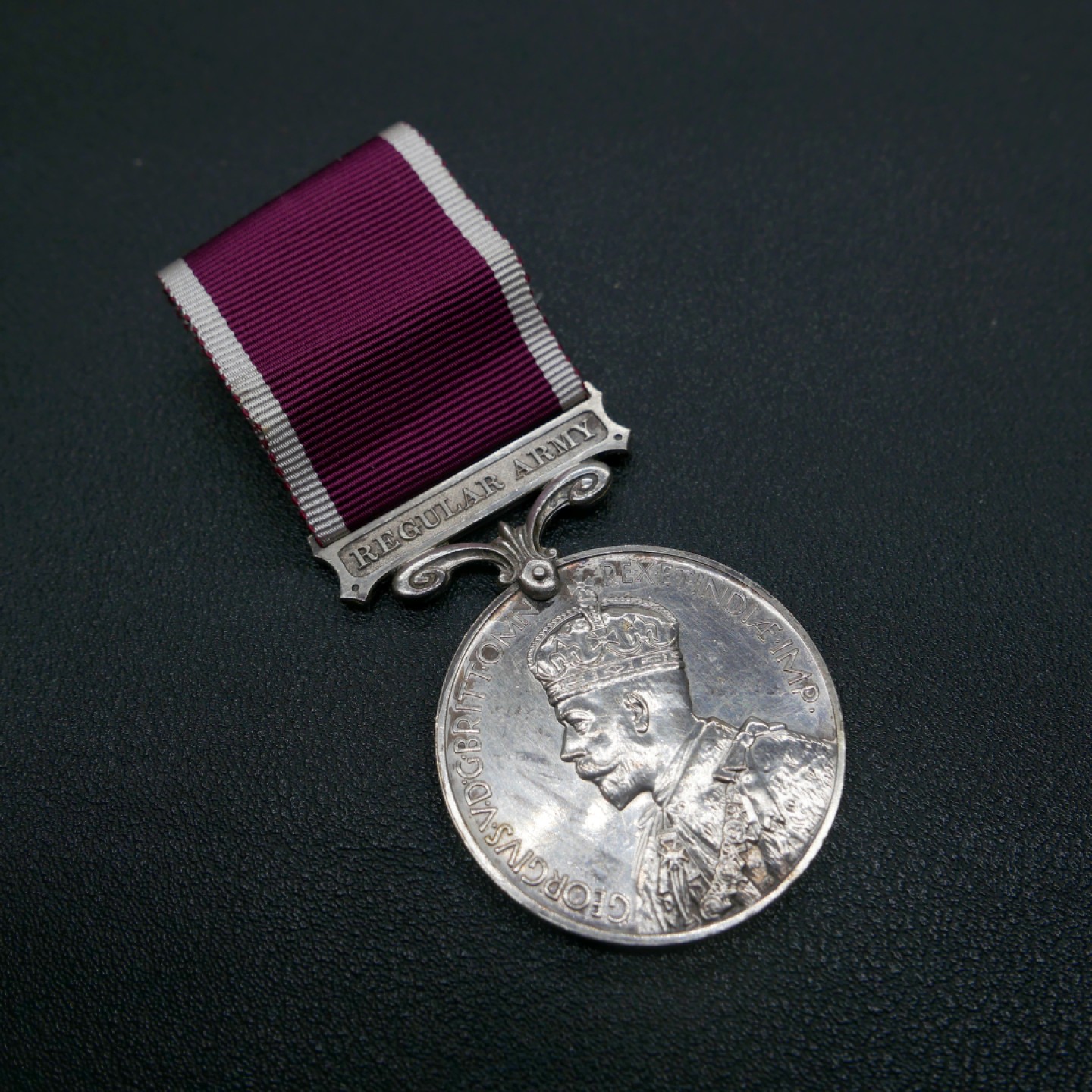交易所2月25日英国/联邦币章专场 英国陆军长期服役奖章，银质，乔治五世加冕头像版，1930-1936