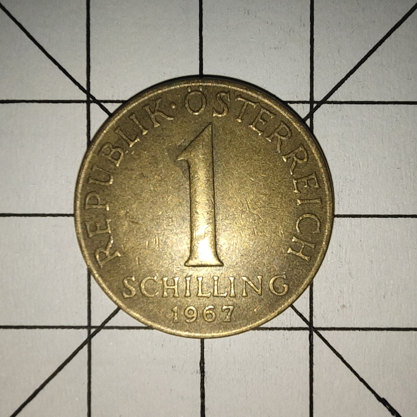 收藏之家世界硬币第10期(满20包邮，可多场累计。捡漏，无押金，无佣金) 奥地利1先令1967年