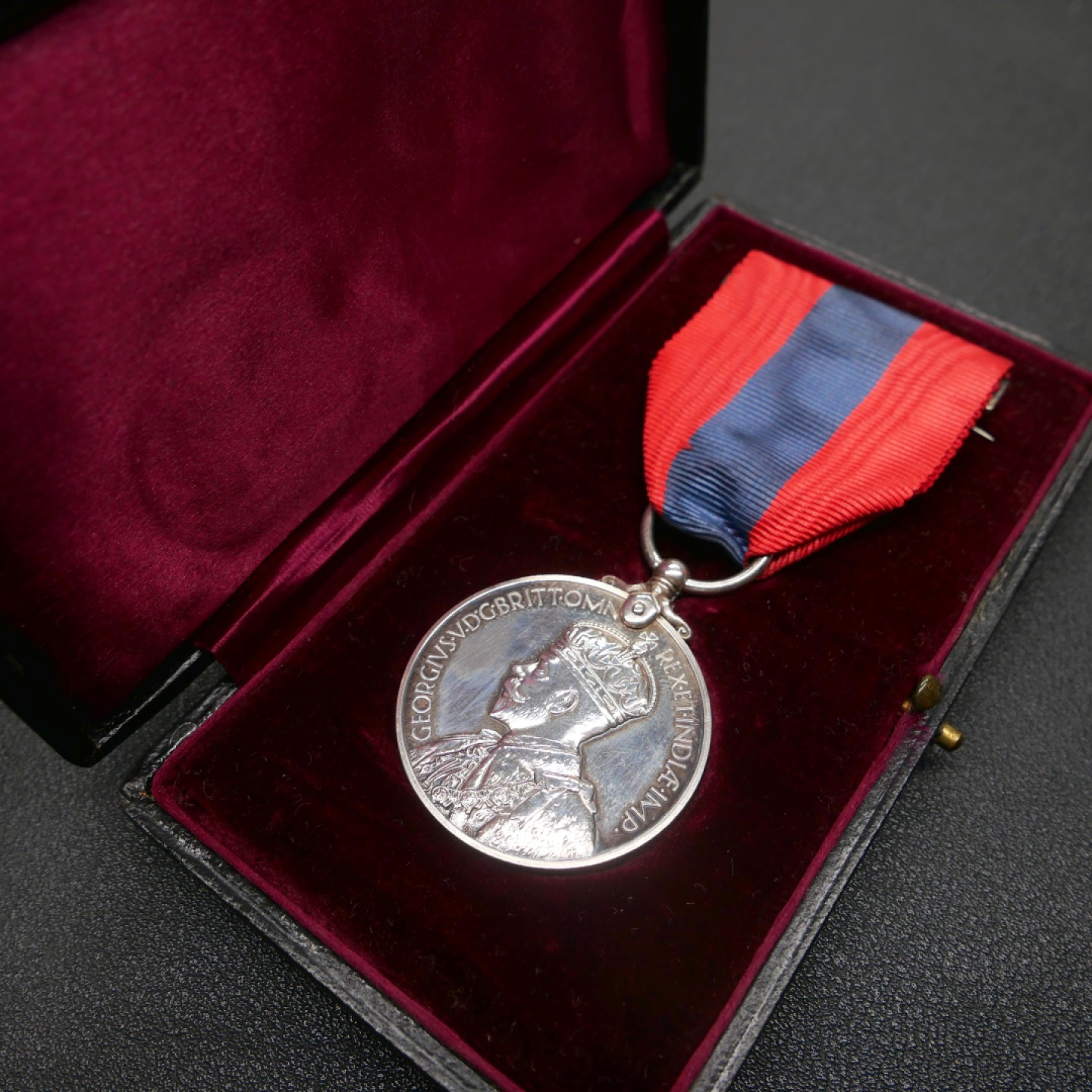 交易所2月25日英国/联邦币章专场 英国帝国服务奖章，银质，乔治五世冠版