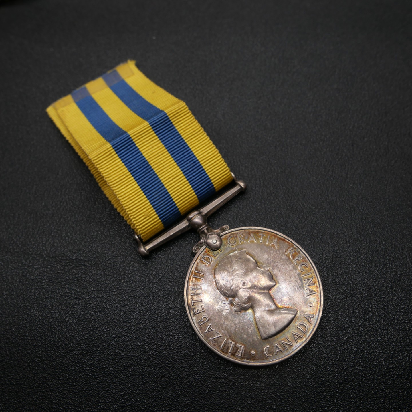 交易所2月25日英国/联邦币章专场 加拿大版朝鲜战争奖章，银质，授予鲍尔BOWER