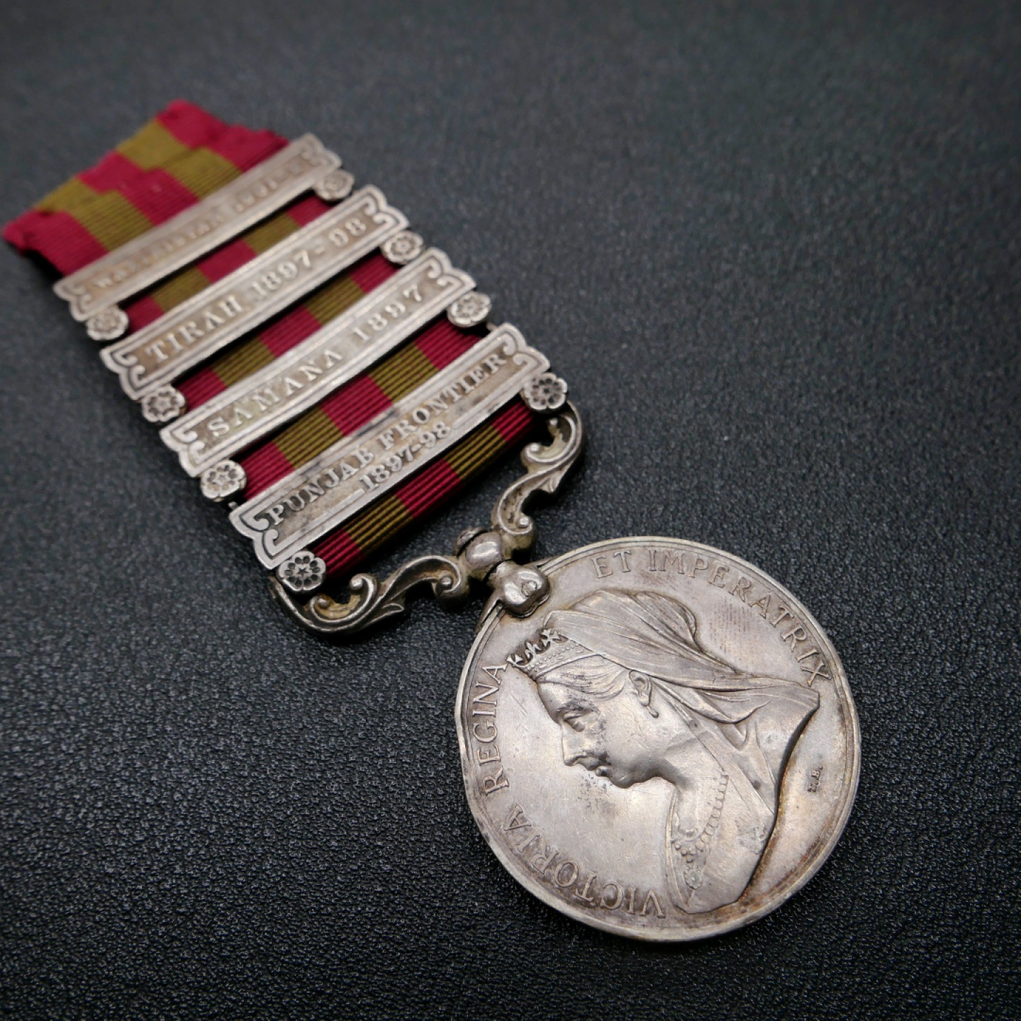 交易所2月25日英国/联邦币章专场 英国印度奖章，银质，4勋条，稀少