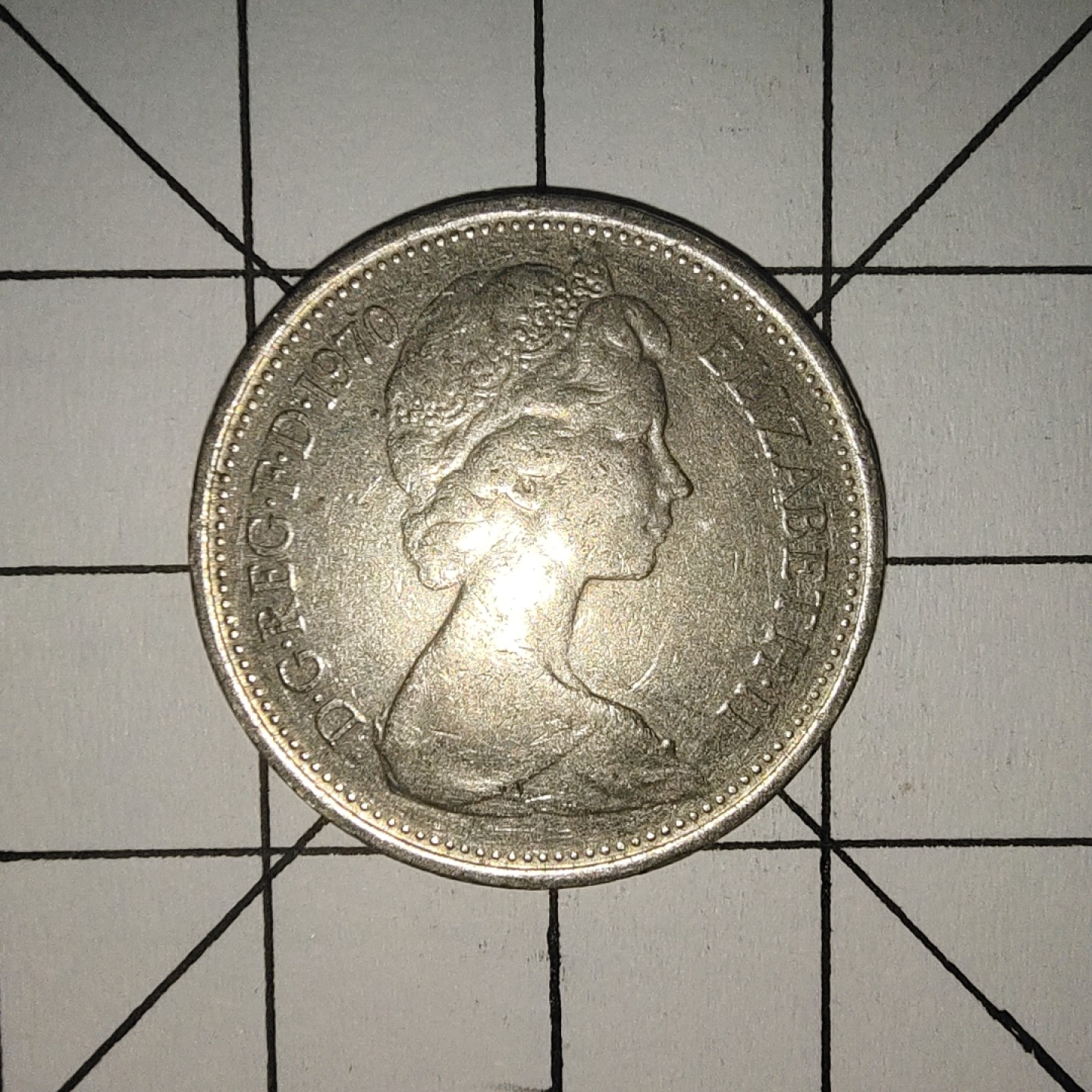 收藏之家世界硬币第10期(满20包邮，可多场累计。捡漏，无押金，无佣金) 英国5便士1970年