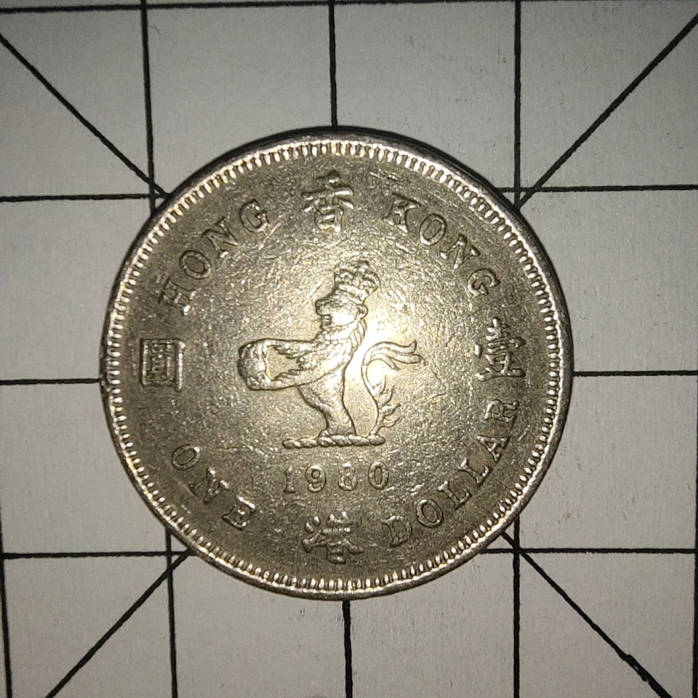 收藏之家世界硬币第10期(满20包邮，可多场累计。捡漏，无押金，无佣金) 香港1圆1980年