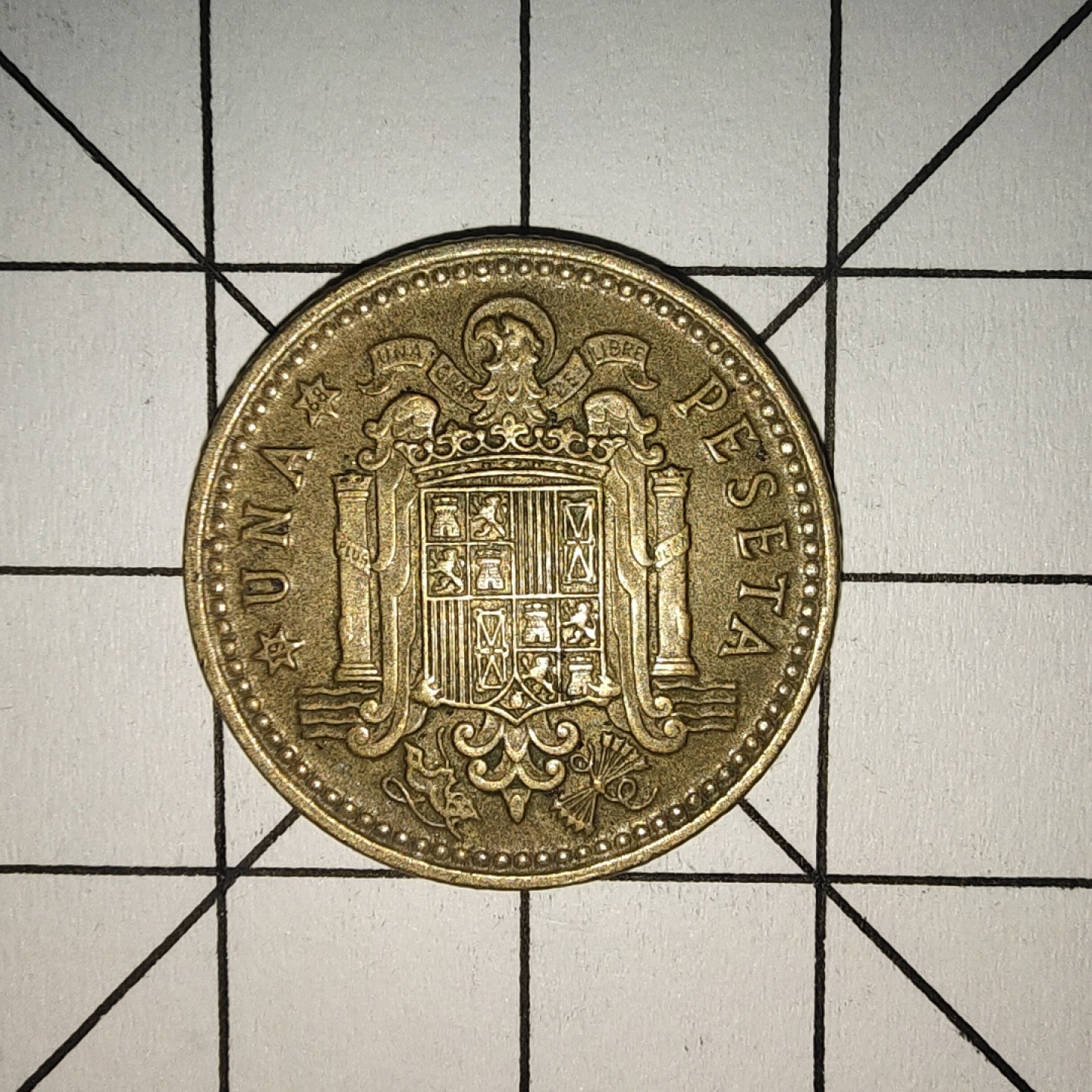 收藏之家世界硬币第10期(满20包邮，可多场累计。捡漏，无押金，无佣金) 西班牙1比塞塔1966年